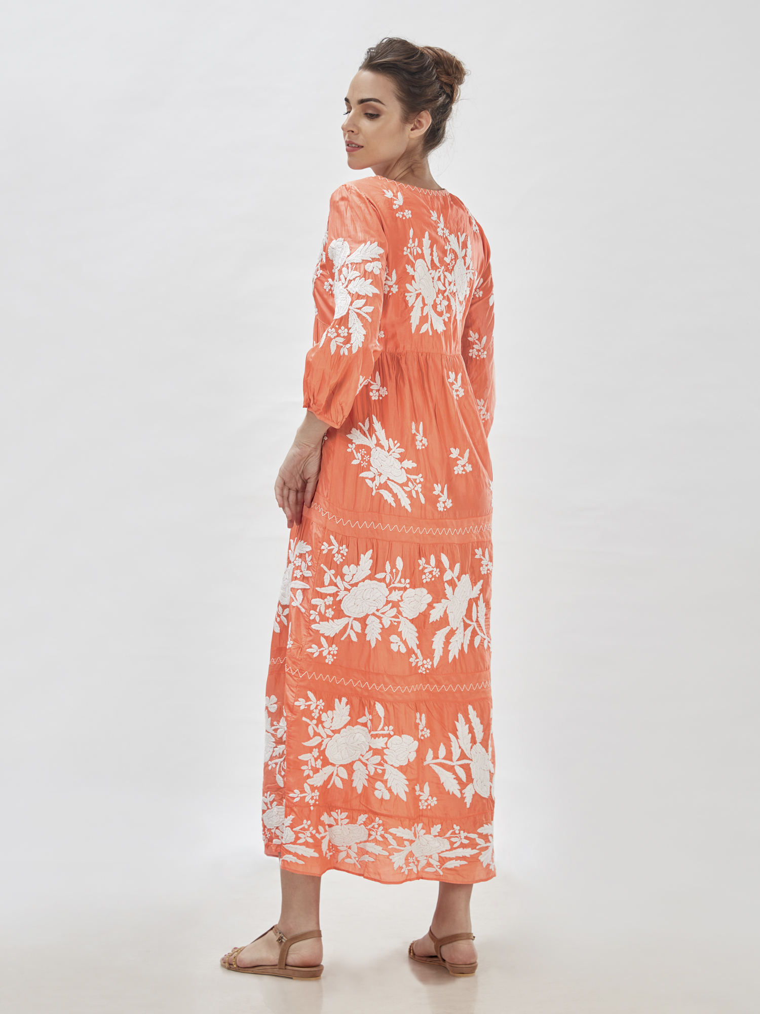 palm beach silk maxi dress