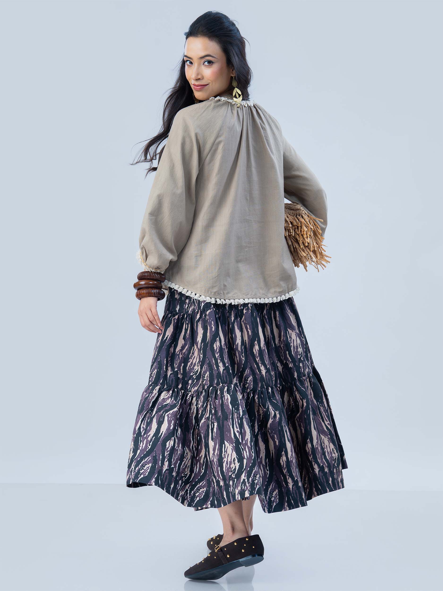 Athena Handloom Muslin Cotton Top