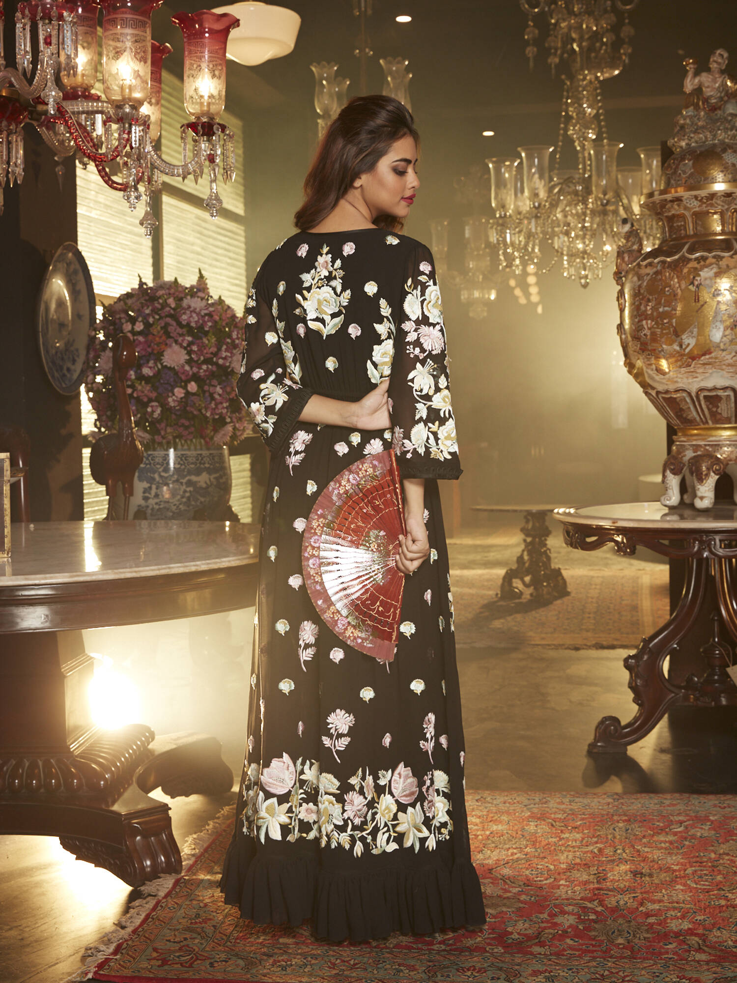 Baroque Maxi Dress