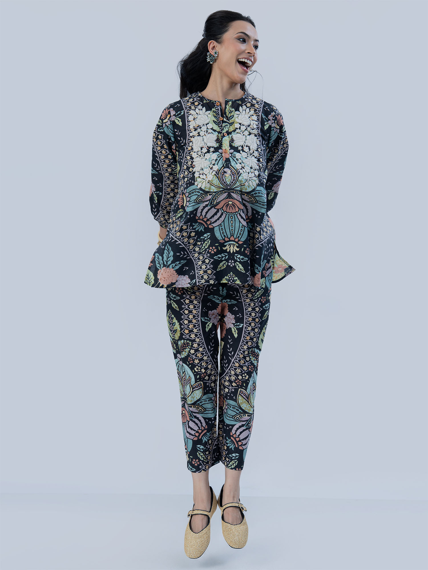 Botanica Cotton Print Pants