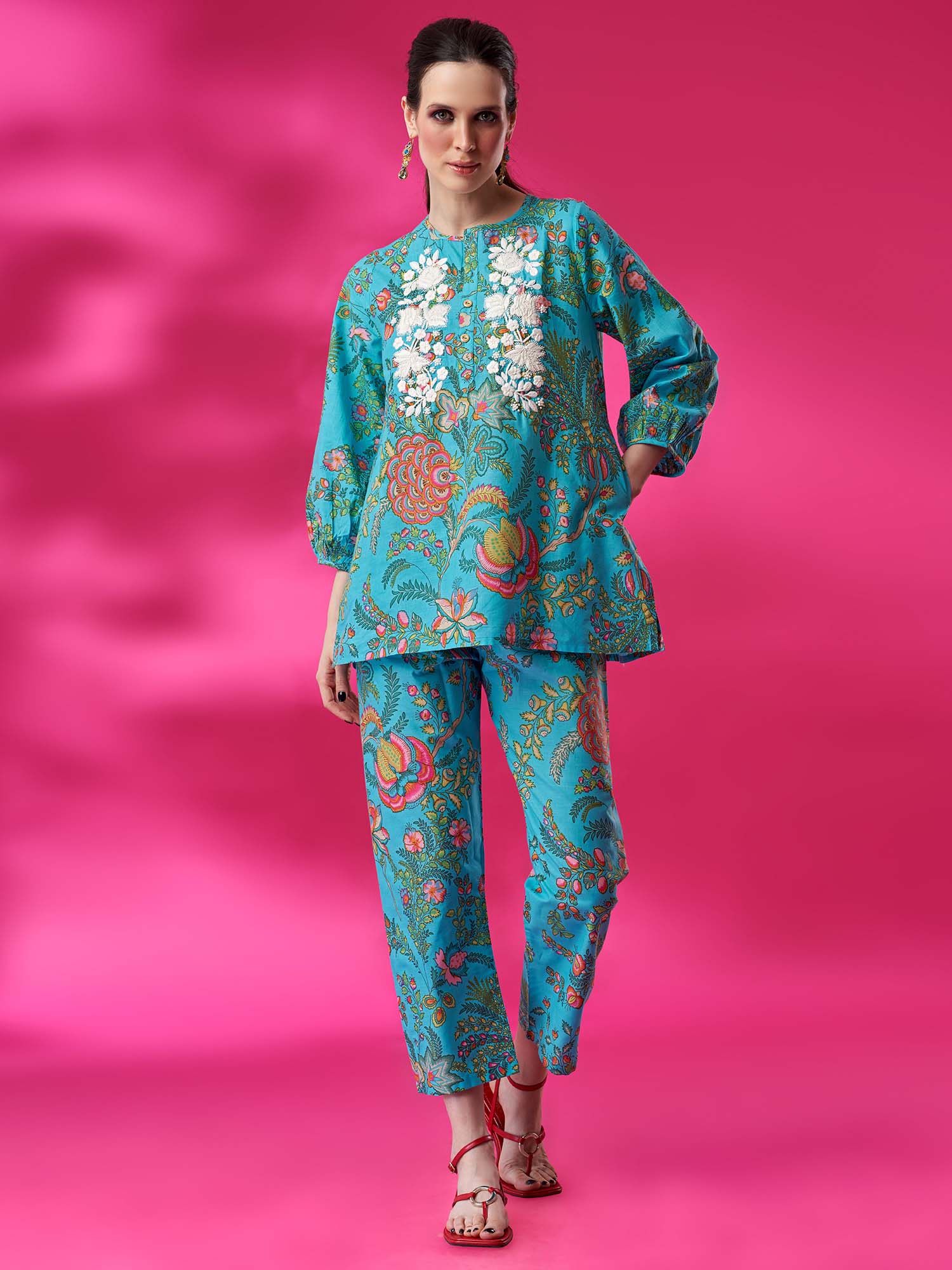 Botanica Cotton Print Pants