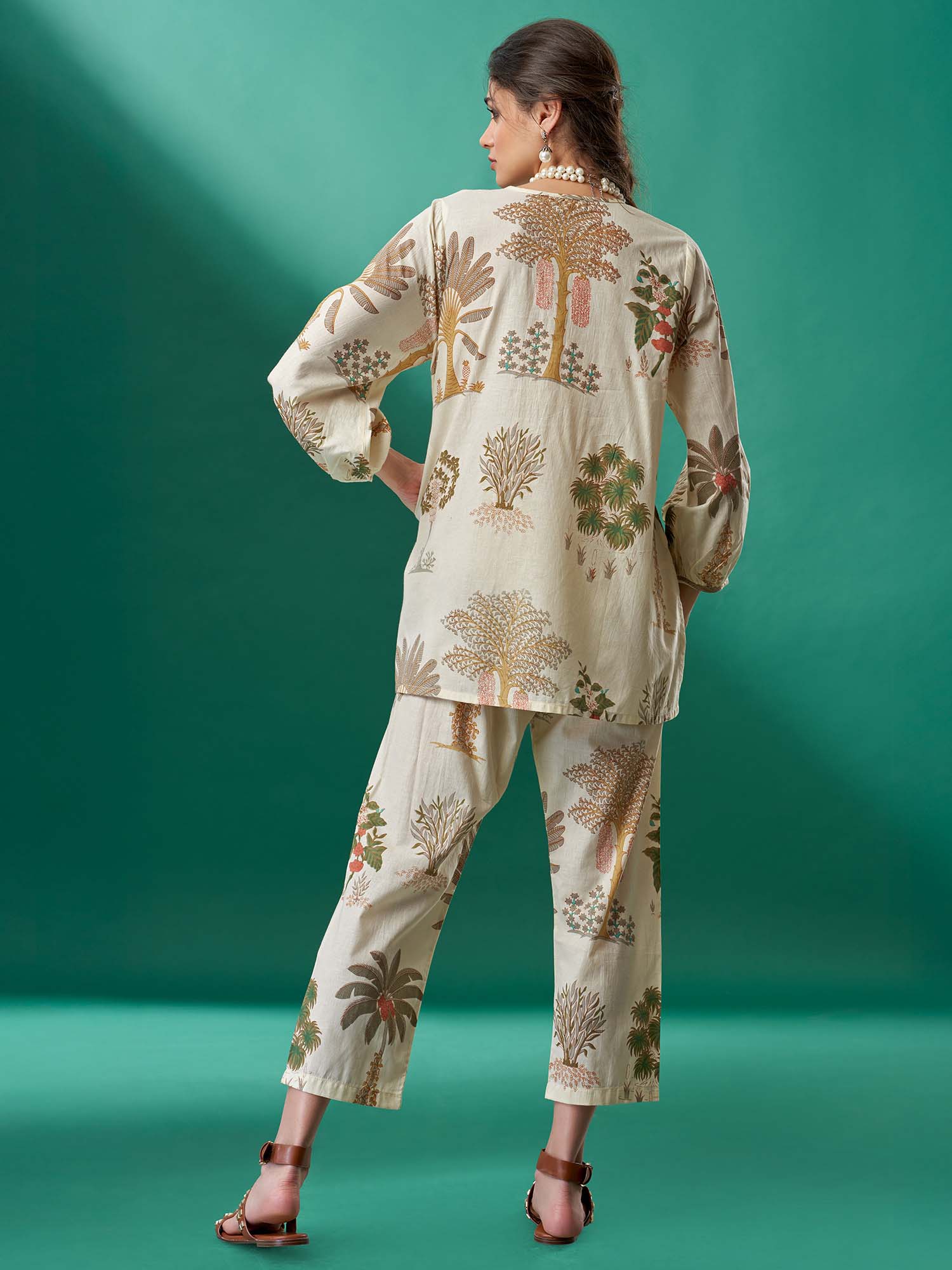 Botanica Cotton Print Pants