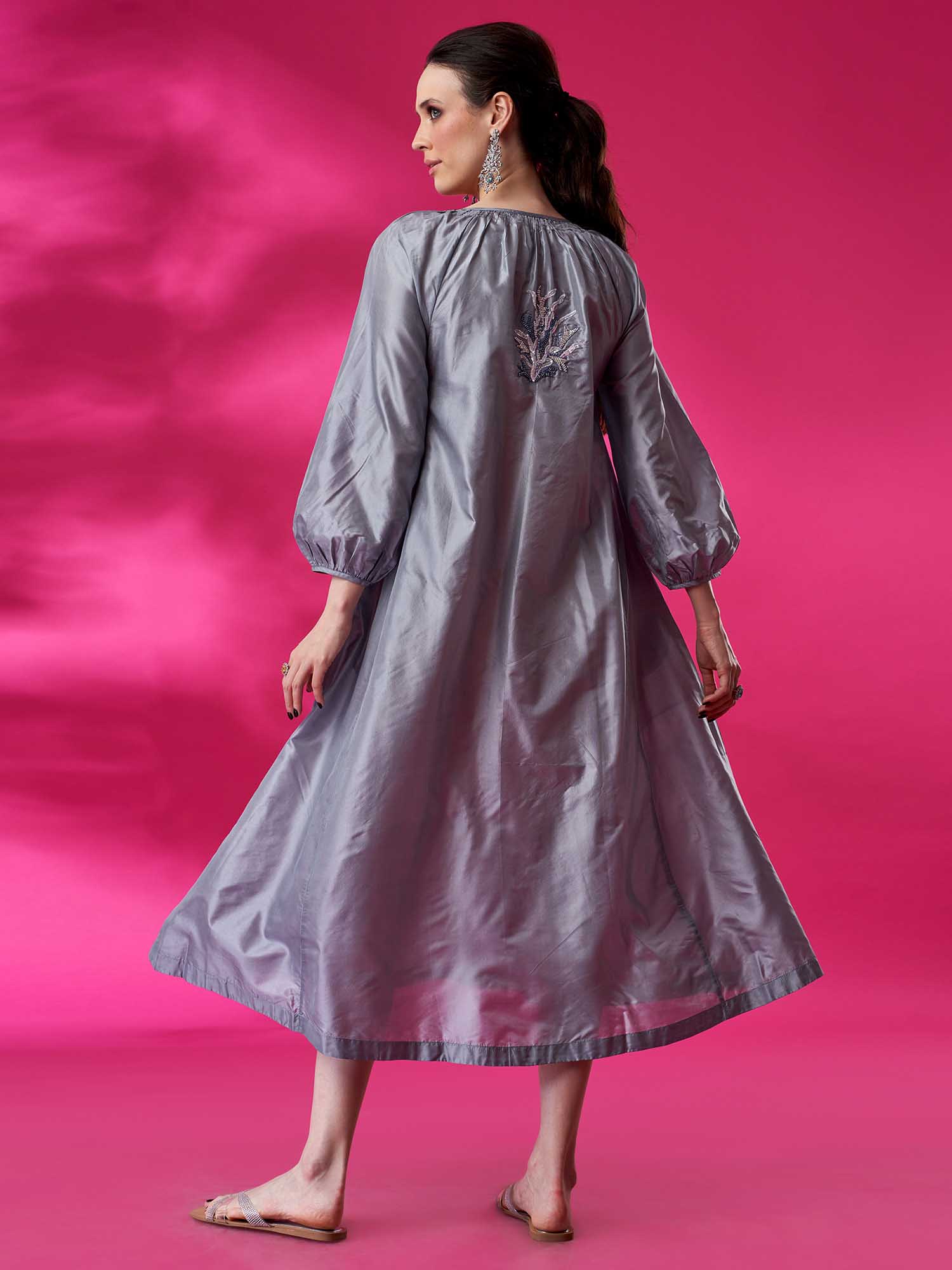 Clymene Silk Dress