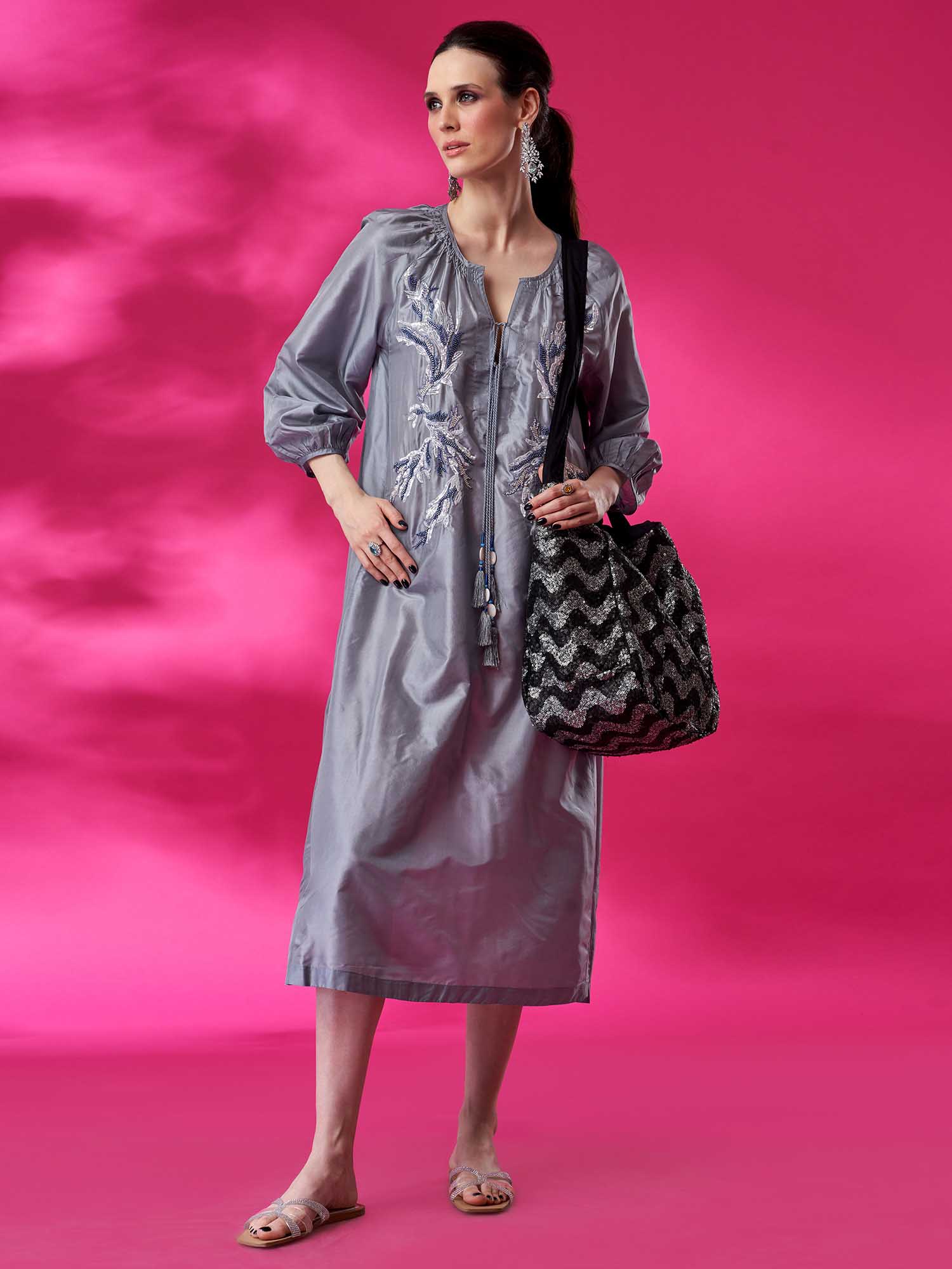 Clymene Silk Dress