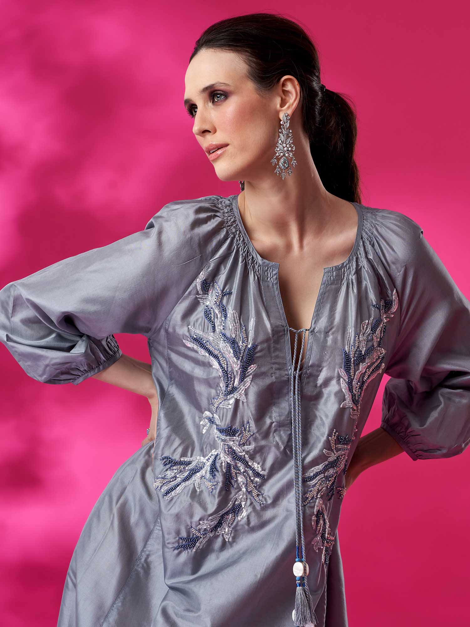Clymene Silk Dress