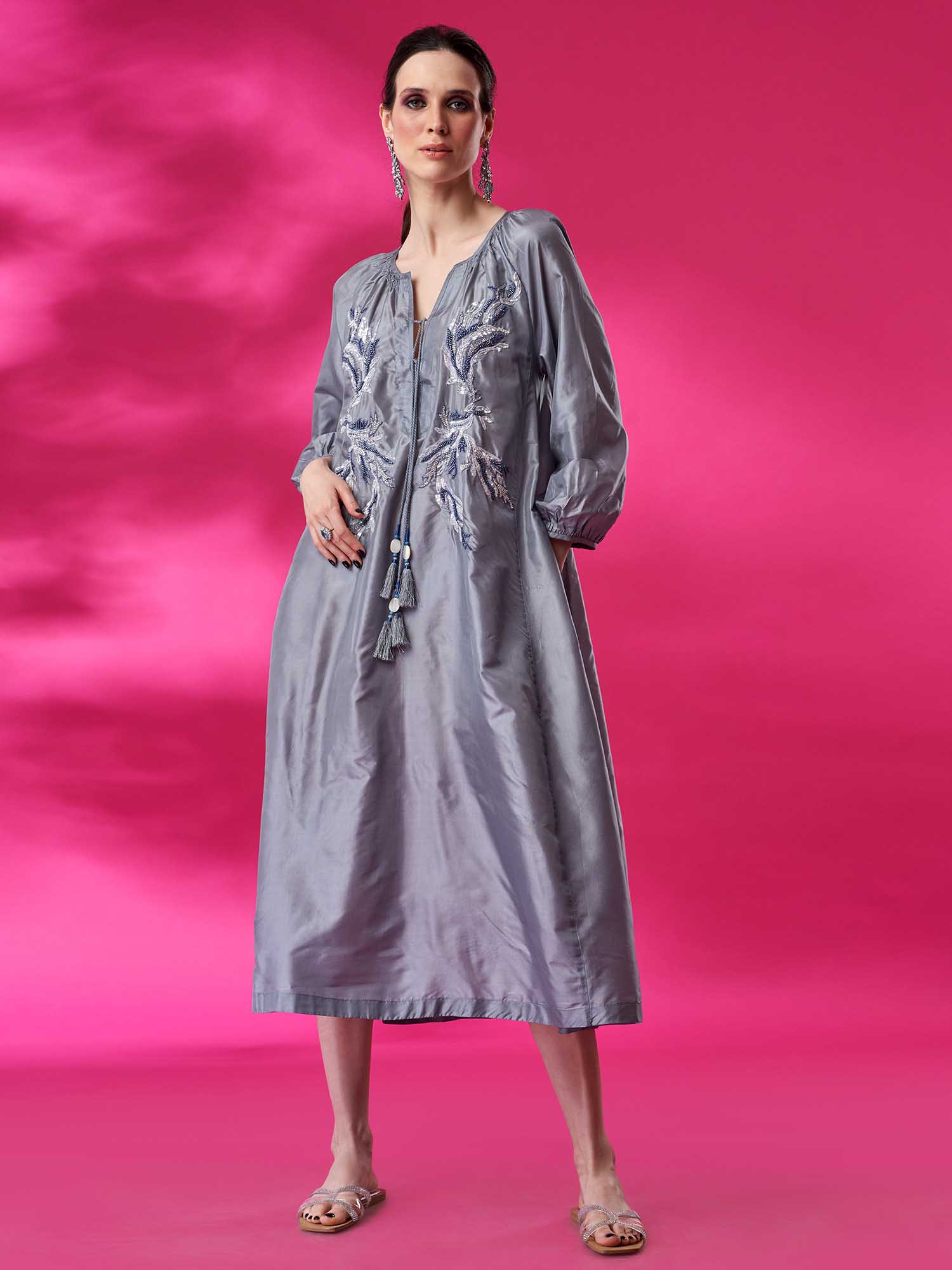 Clymene Silk Dress