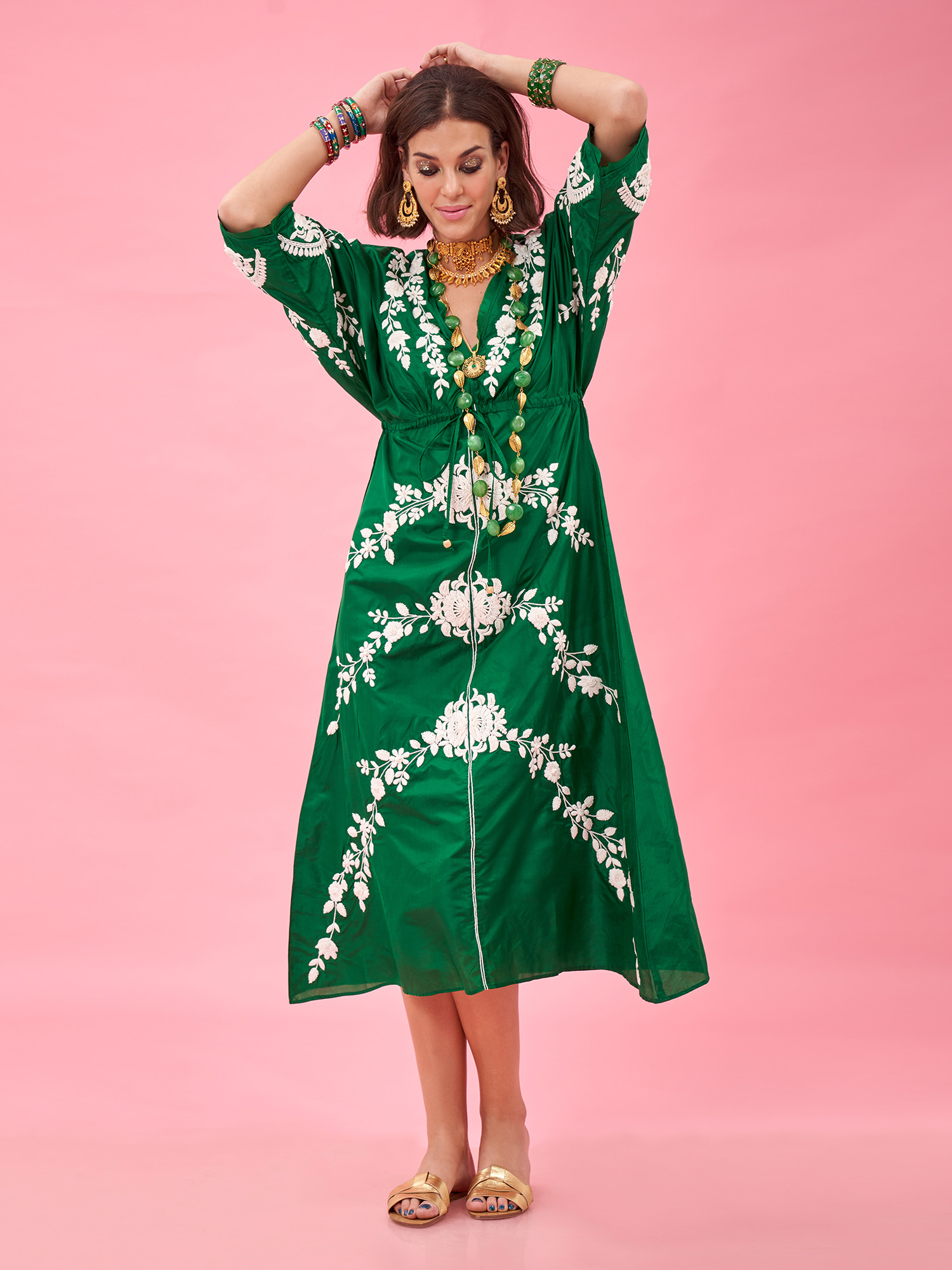 GEISHA SILK KIMONO DRESS