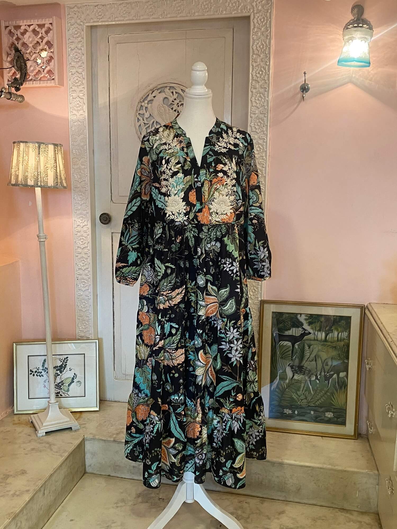 Hawa Mahal Cotton Print Dress