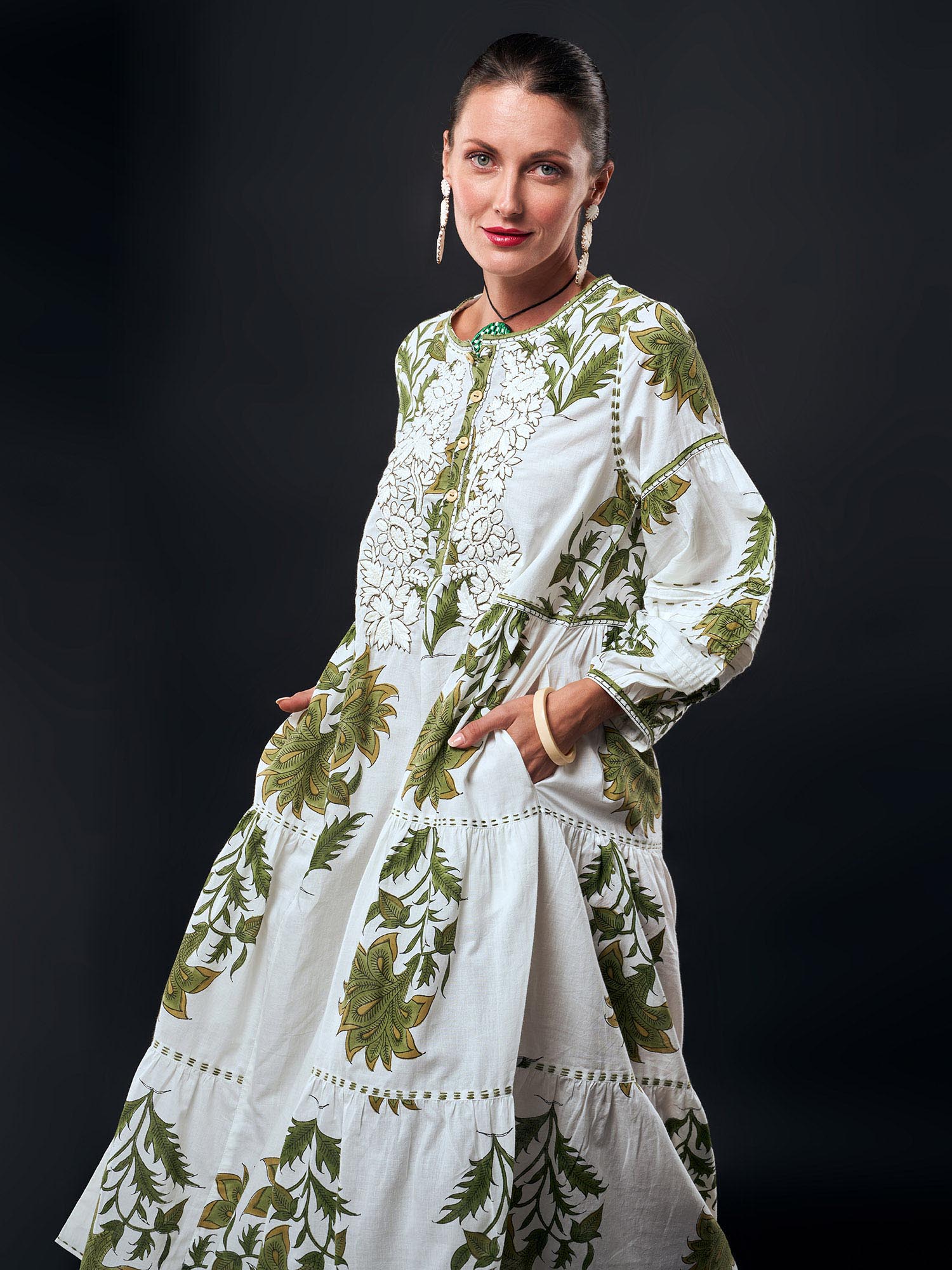 Humsafar Cotton Print Dress