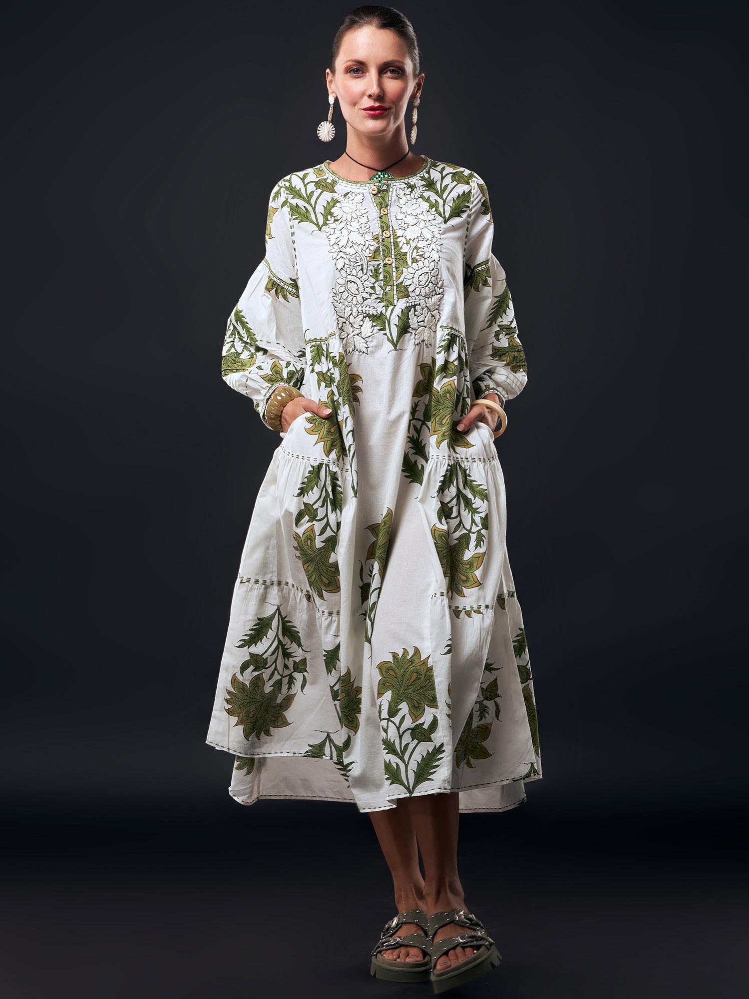 Humsafar Cotton Print Dress