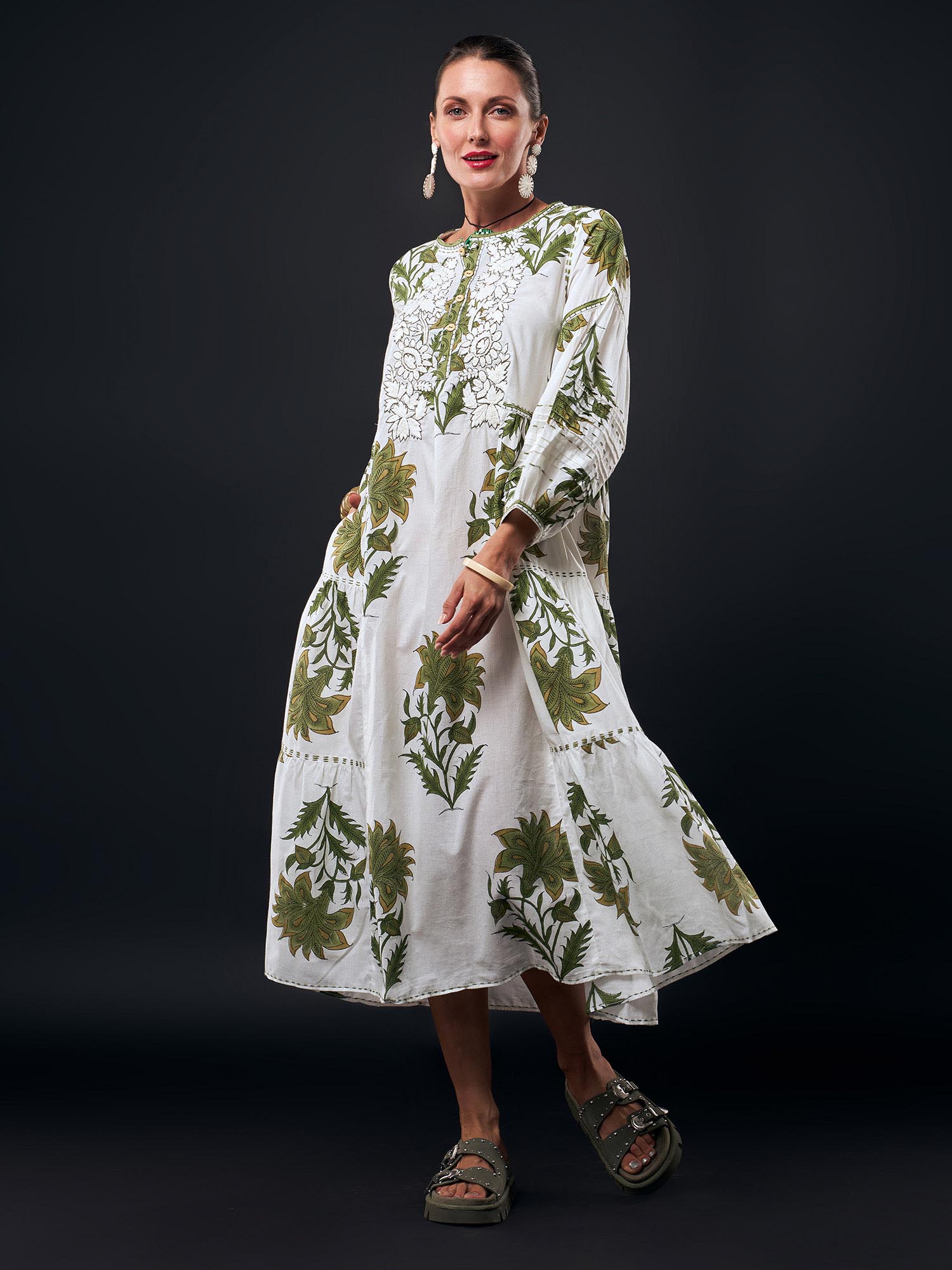 Humsafar Cotton Print Dress