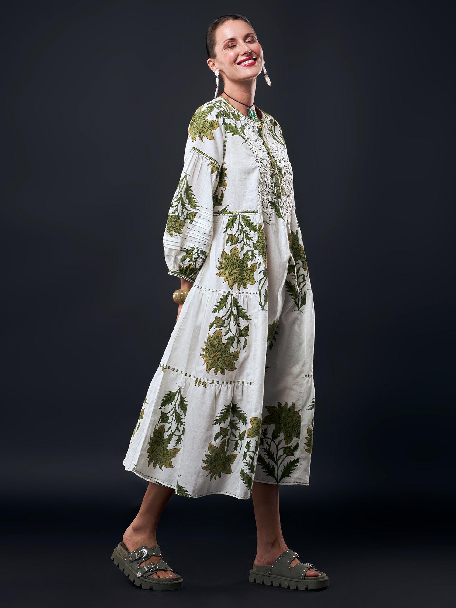 Humsafar Cotton Print Dress