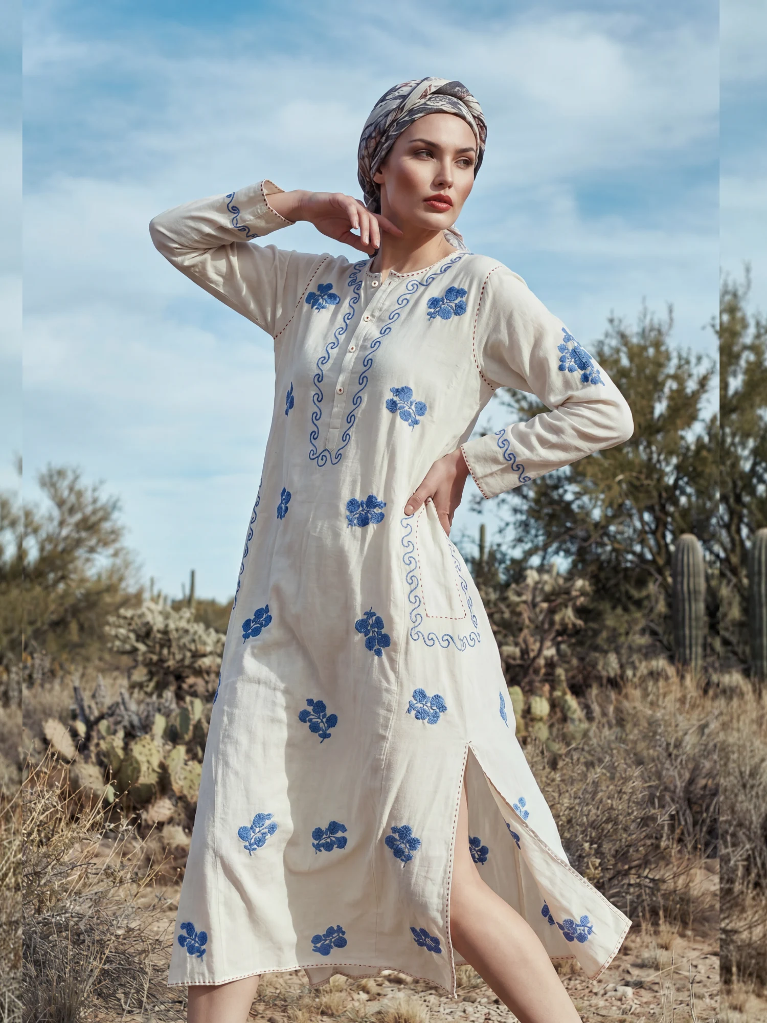 Jiva Handloom Cotton Dress 