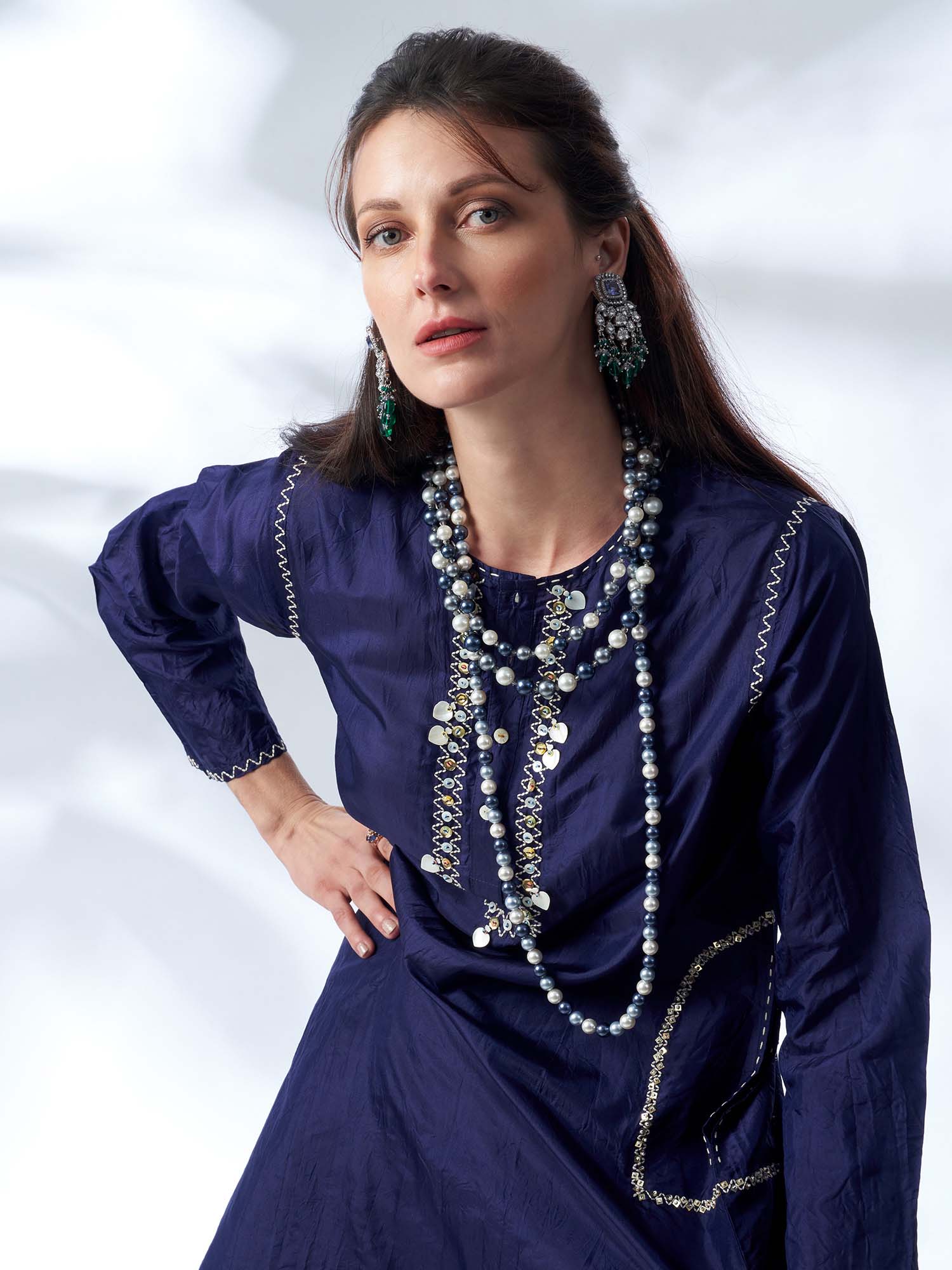 Kohinoor Silk Twinset