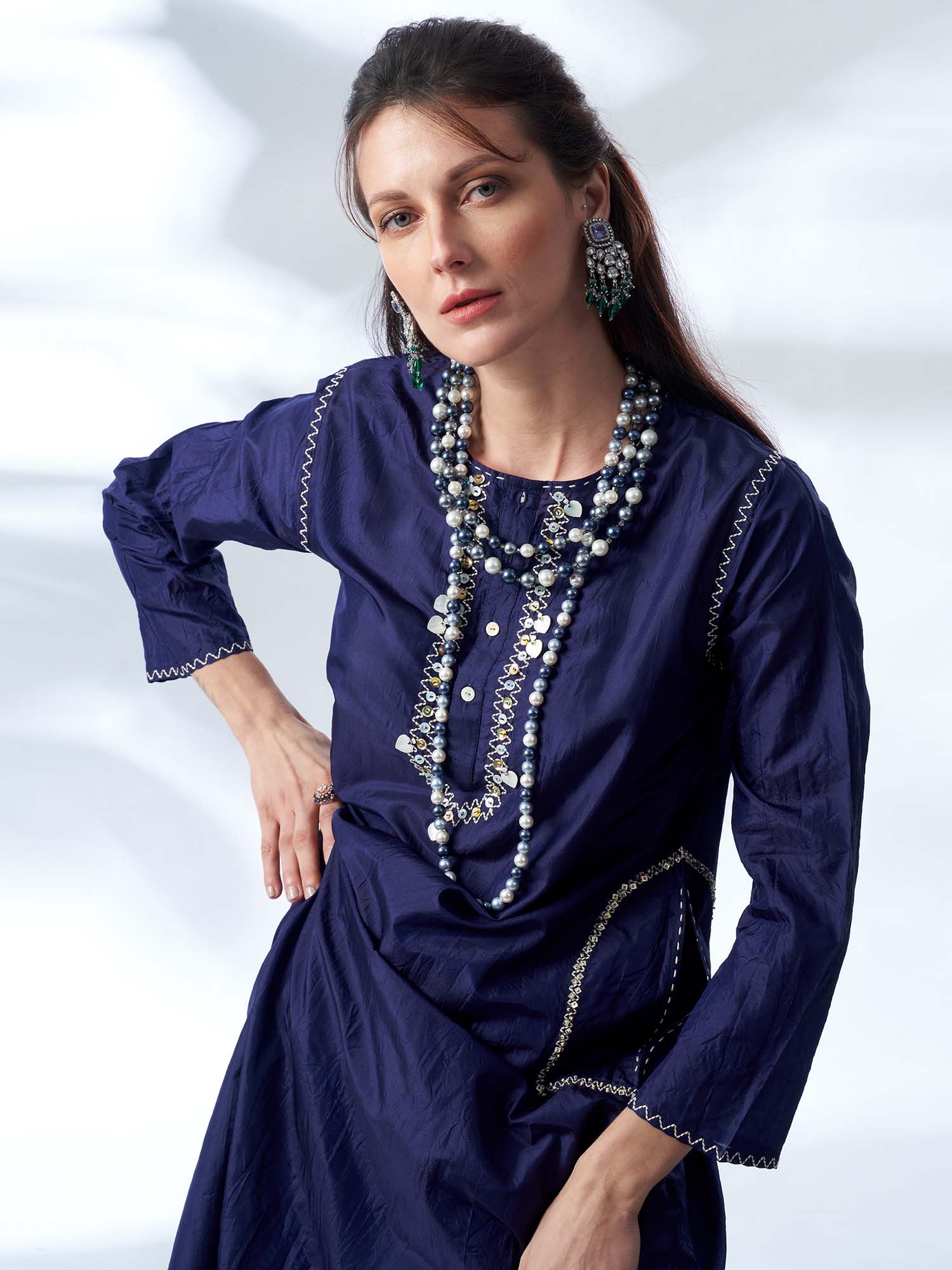 Kohinoor Silk Twinset
