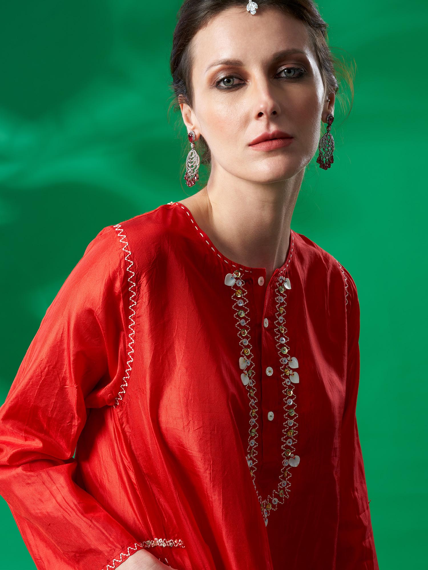 Kohinoor Silk Twinset