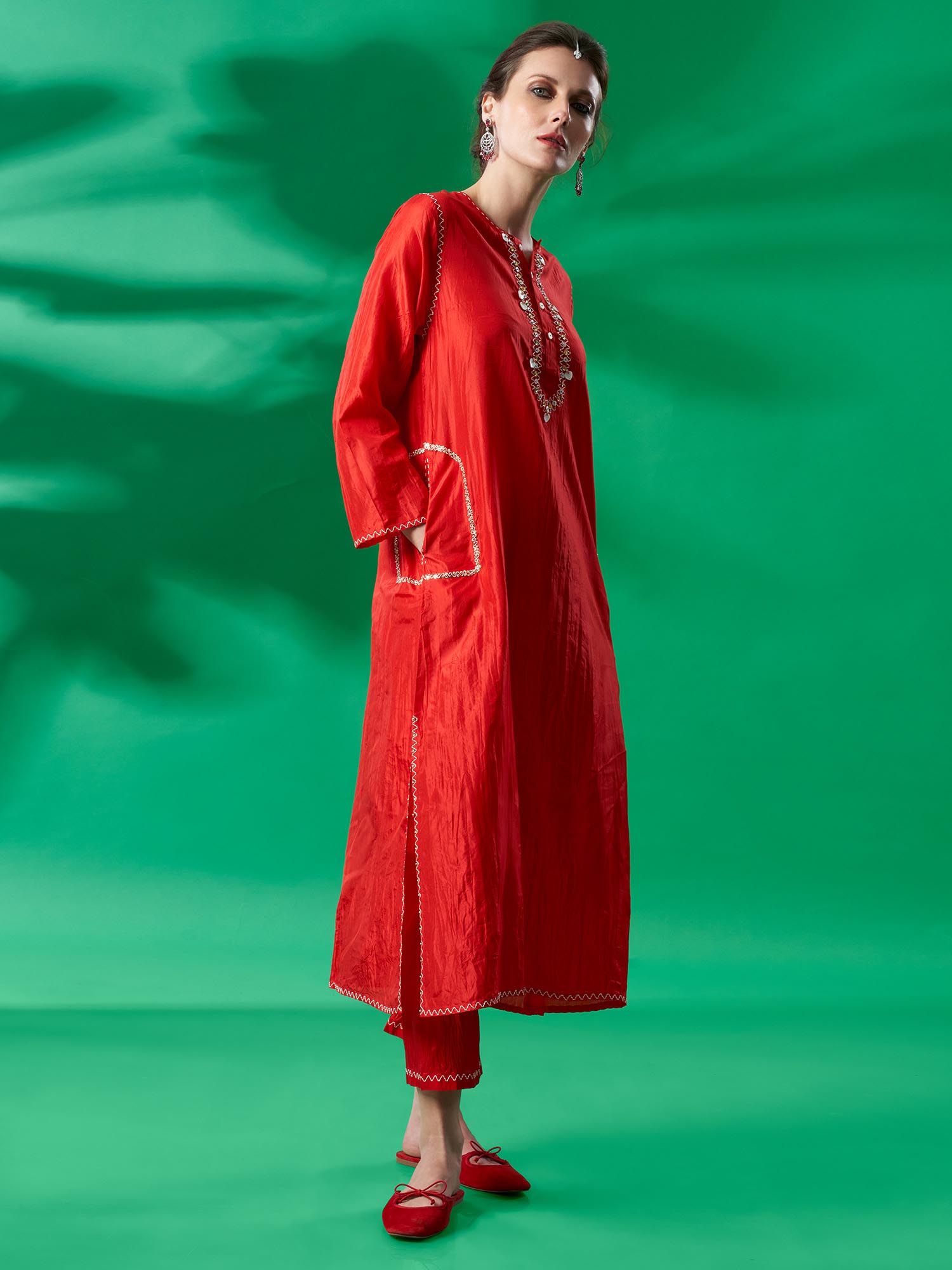Kohinoor Silk Twinset