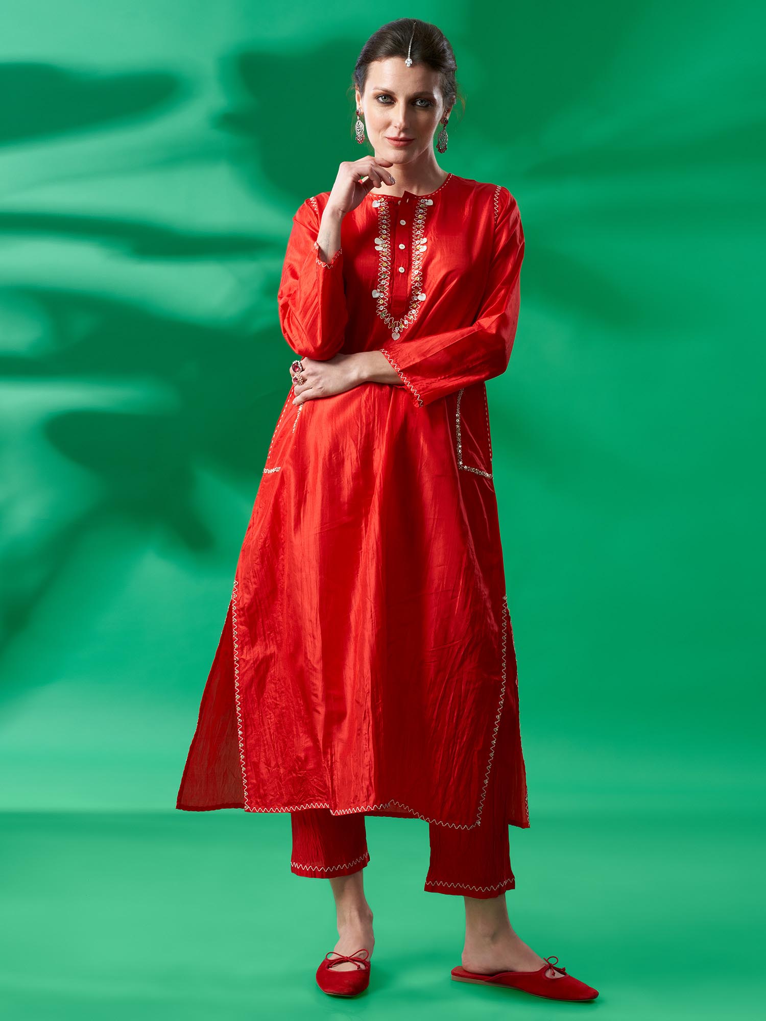 Kohinoor Silk Twinset
