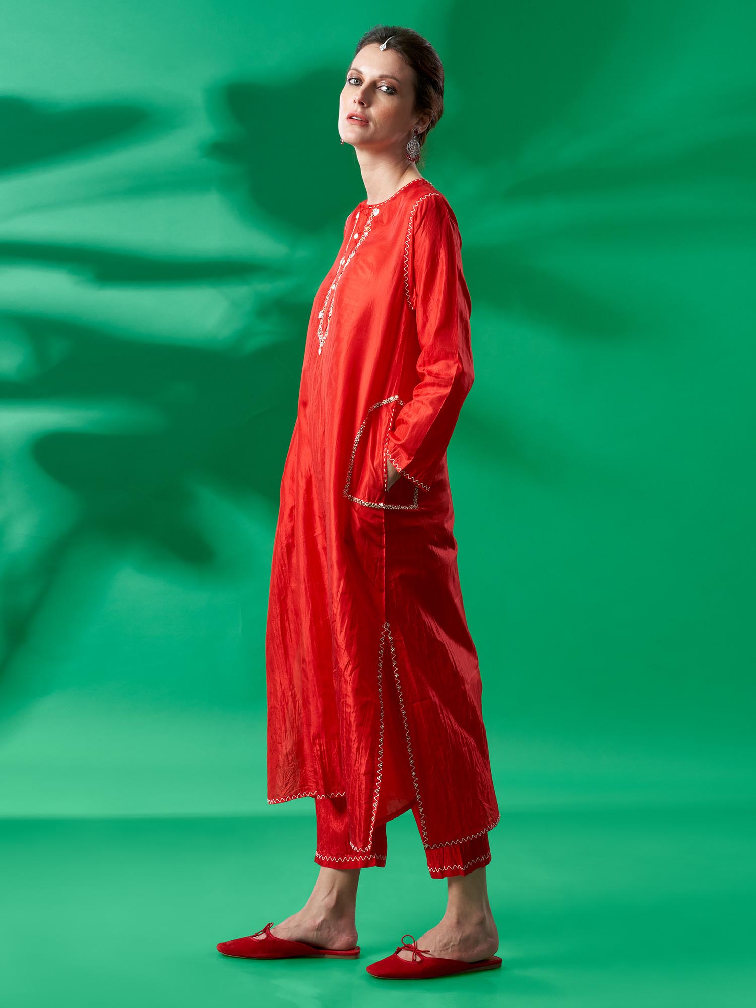 Kohinoor Silk Twinset