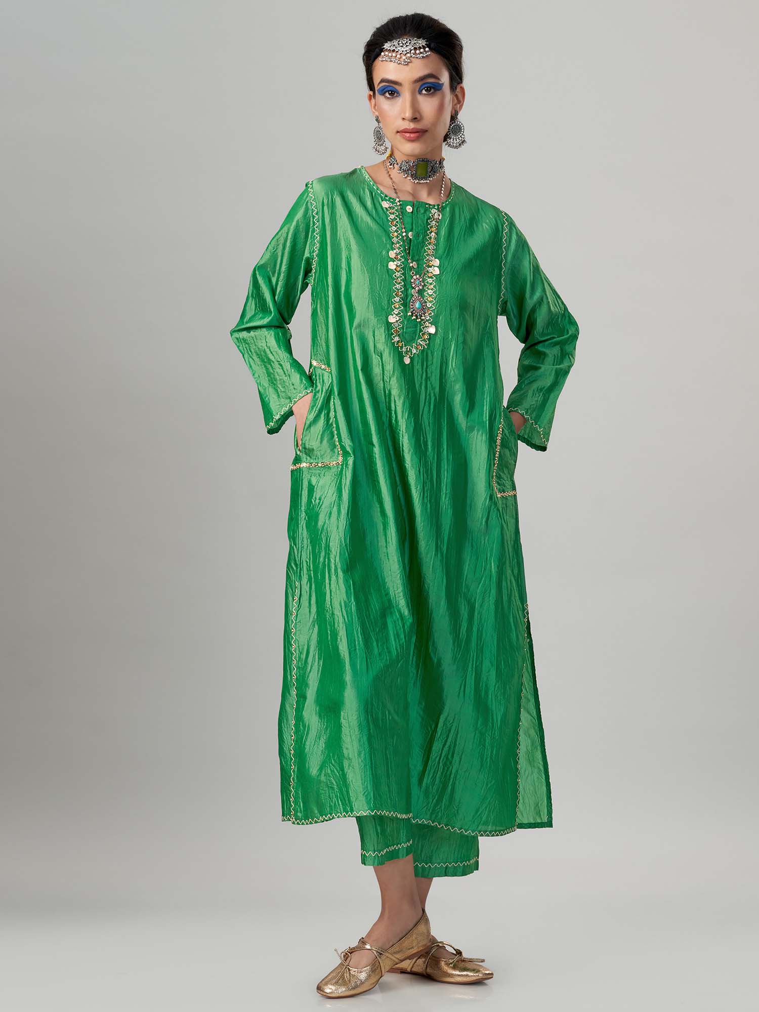 Kohinoor Silk Twinset