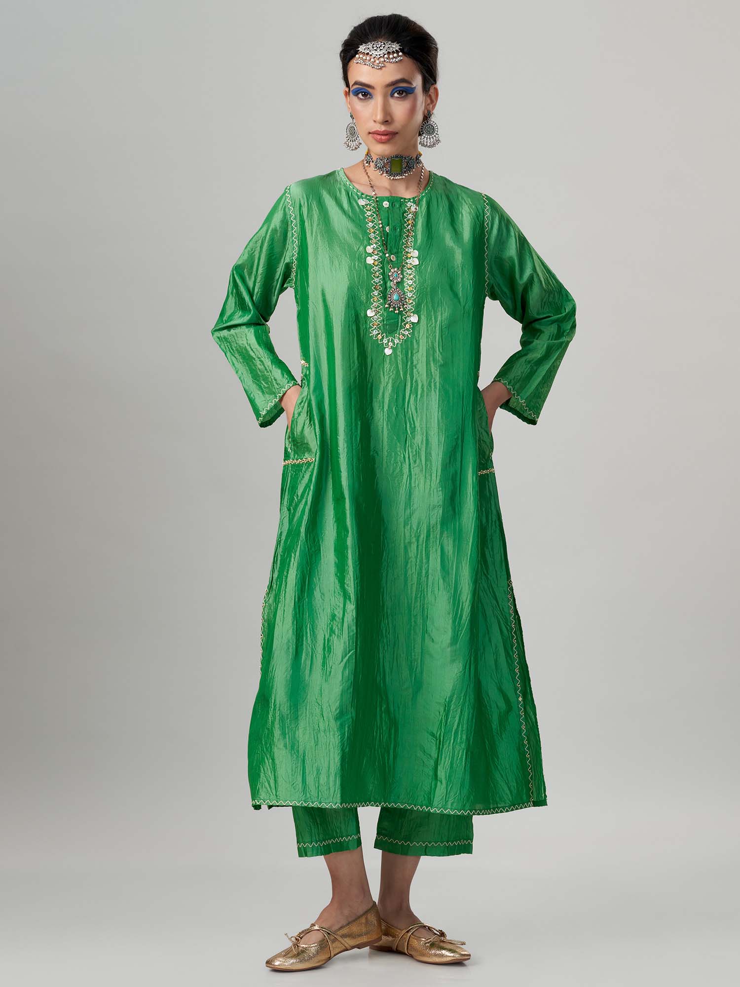 Kohinoor Silk Twinset