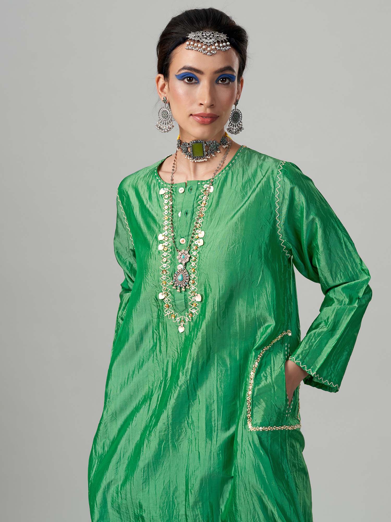 Kohinoor Silk Twinset