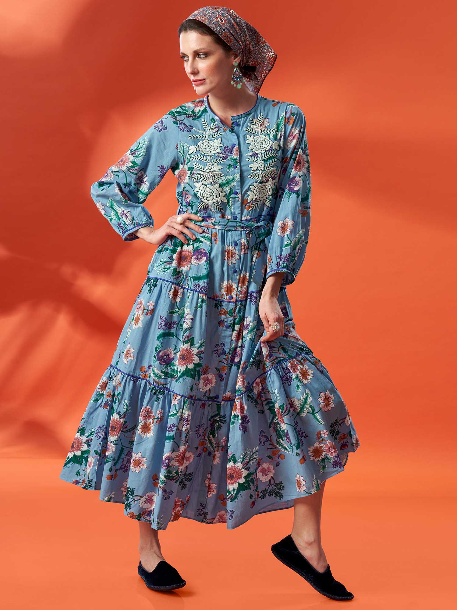 LAXMI NIWAS Cotton Dress