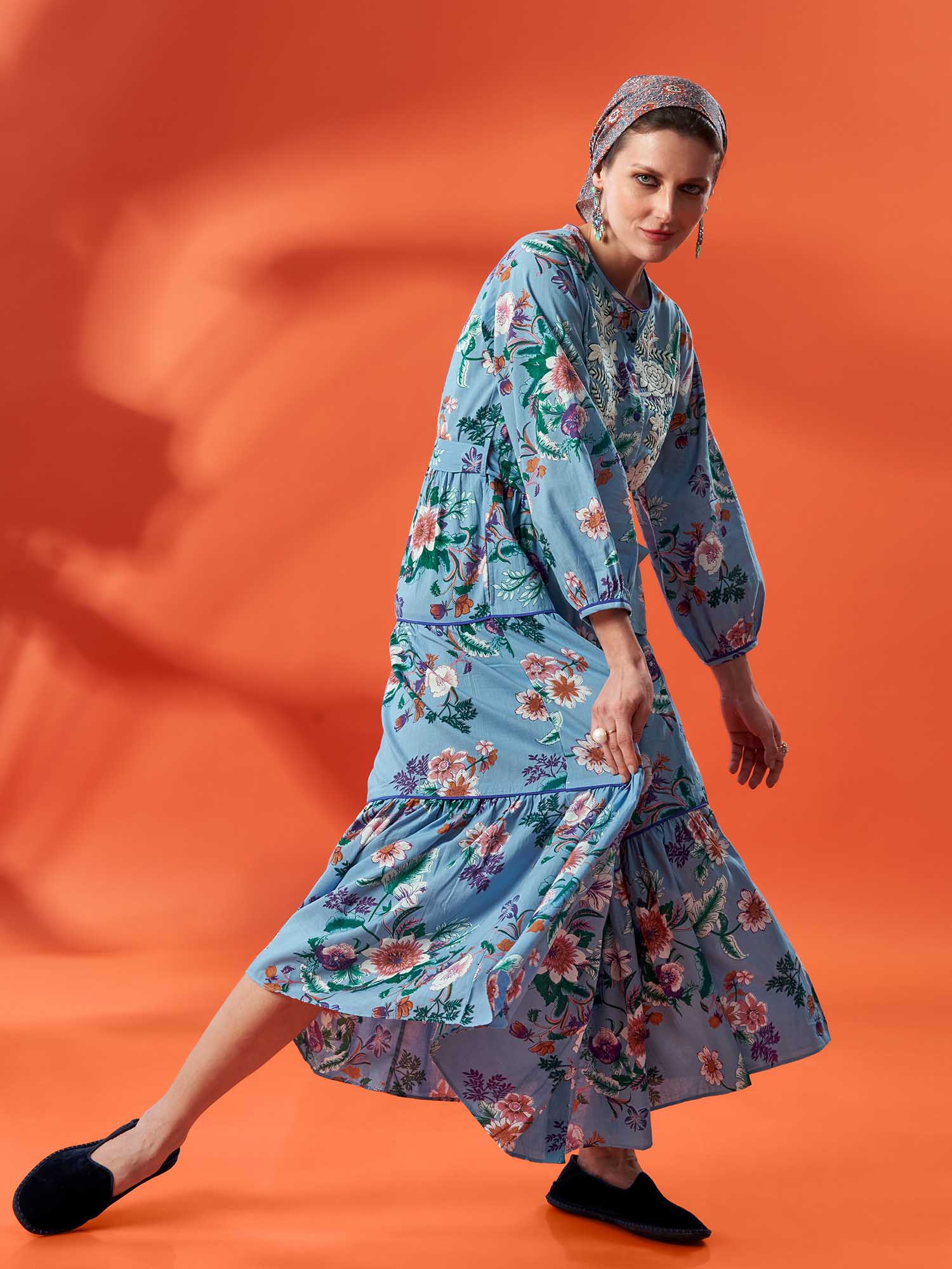 LAXMI NIWAS Cotton Dress