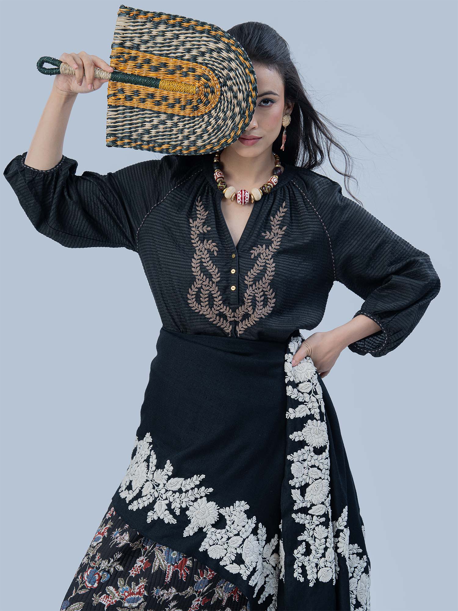 Liesse Patterned Silk Top