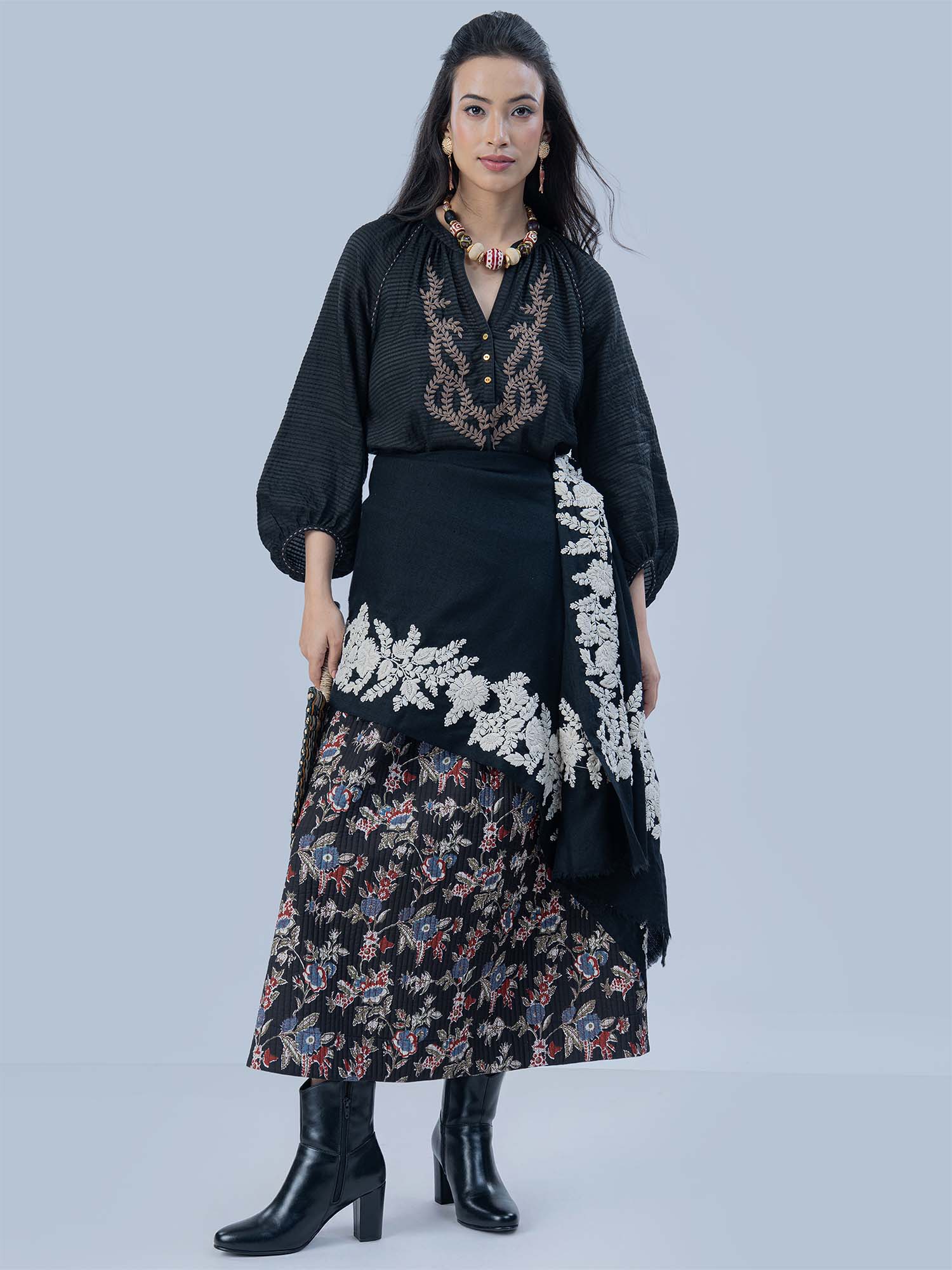 Liesse Patterned Silk Top