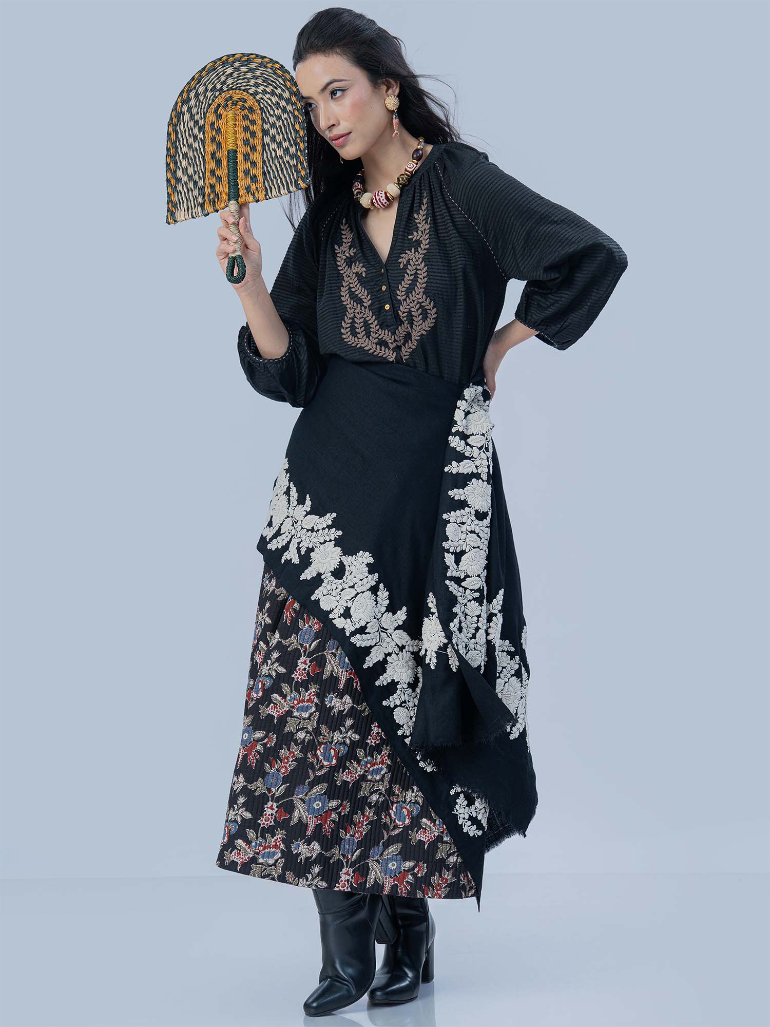 Liesse Patterned Silk Top