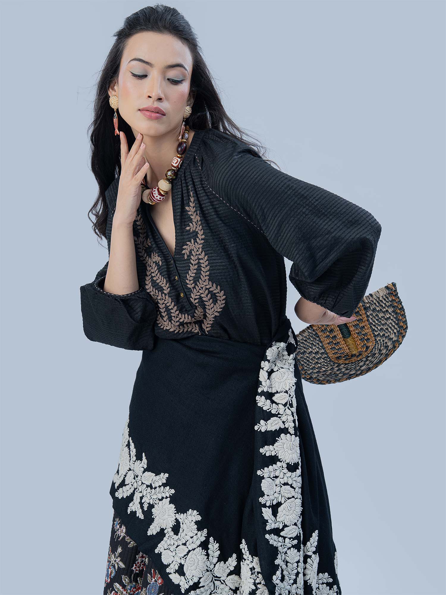 Liesse Patterned Silk Top