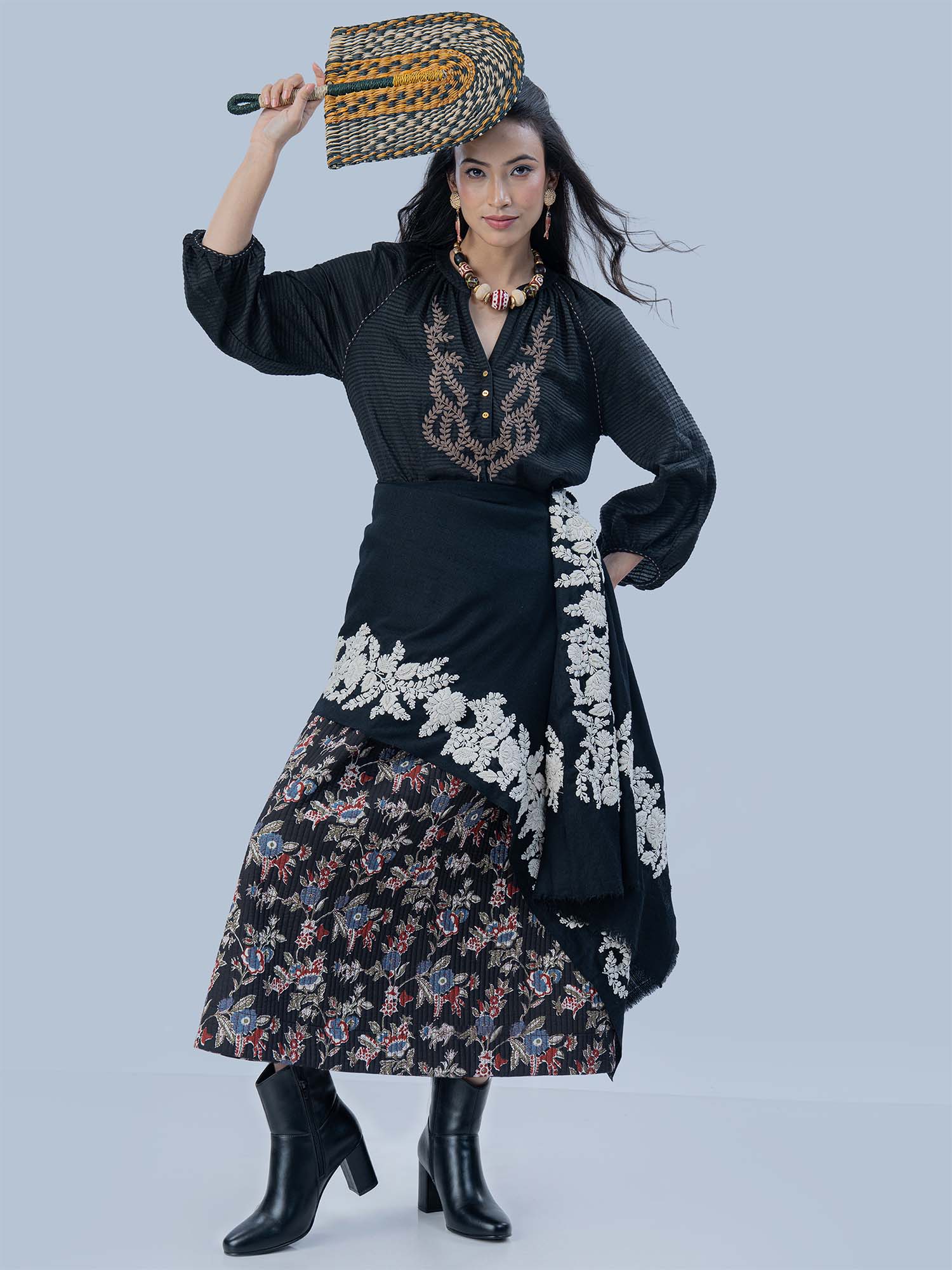 Liesse Patterned Silk Top