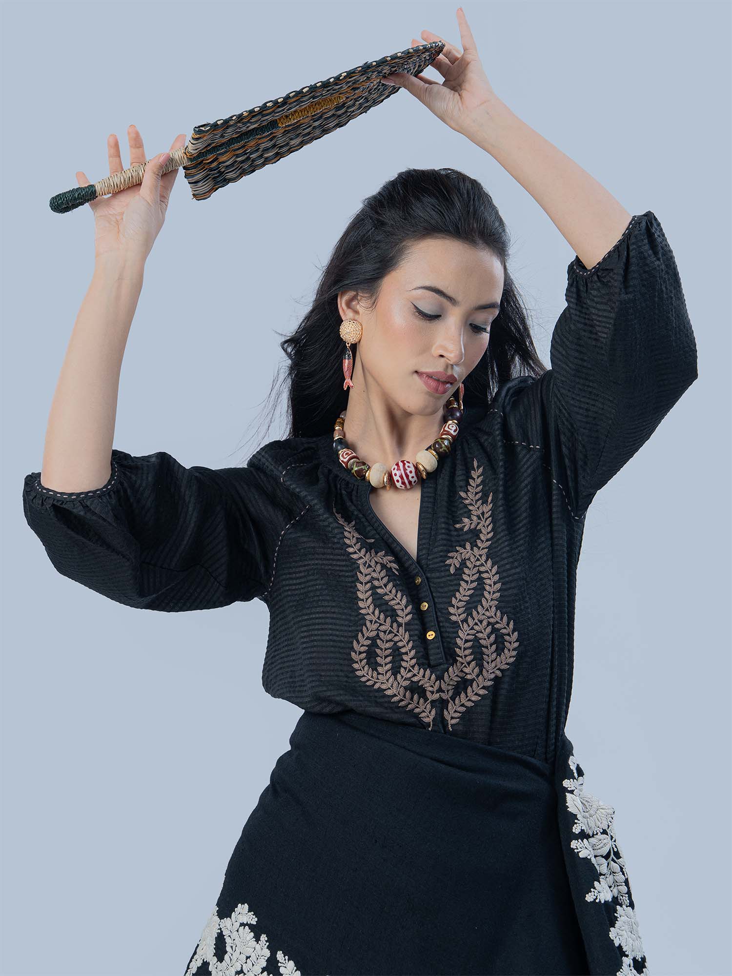 Liesse Patterned Silk Top
