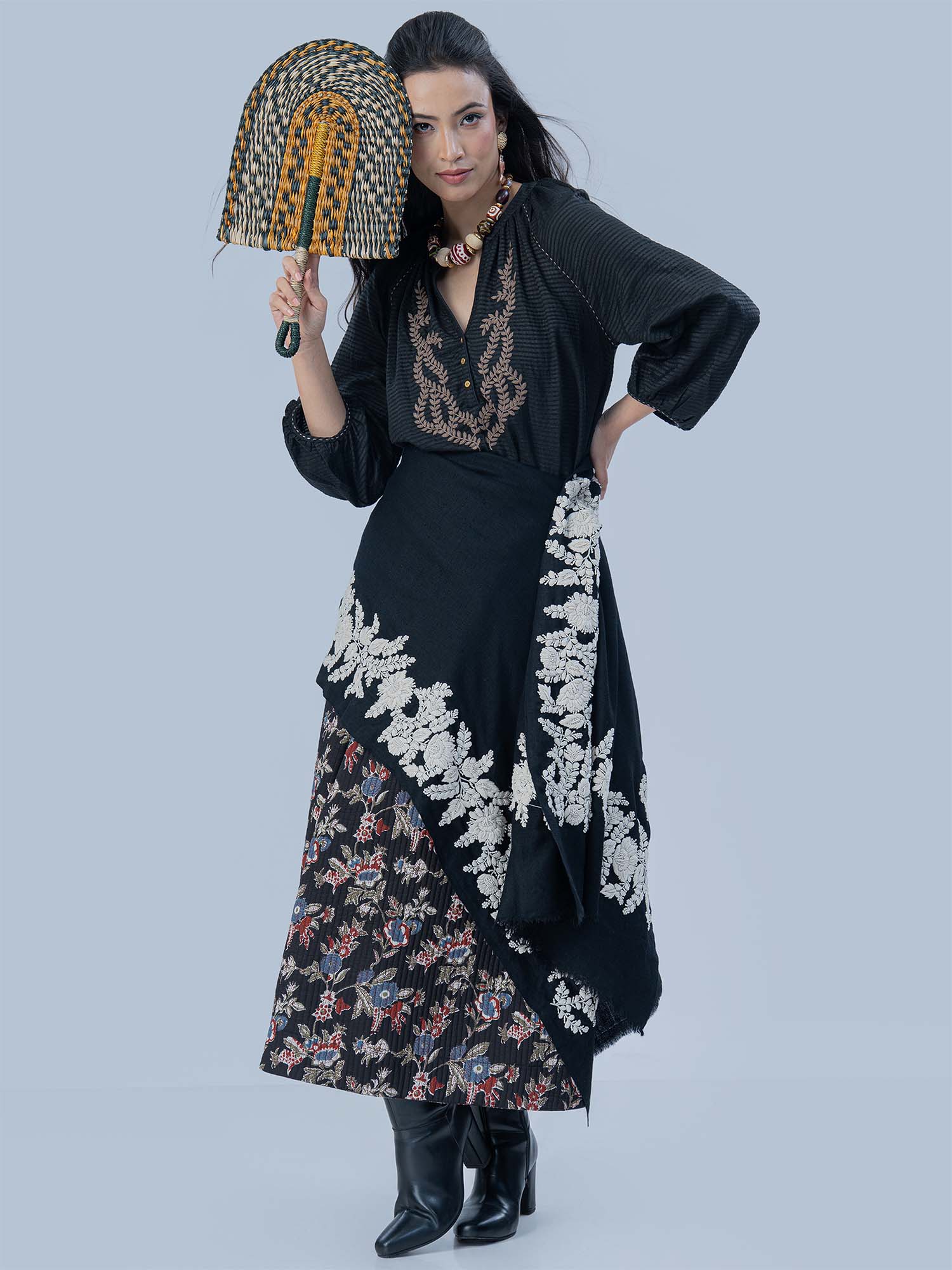 Liesse Patterned Silk Top