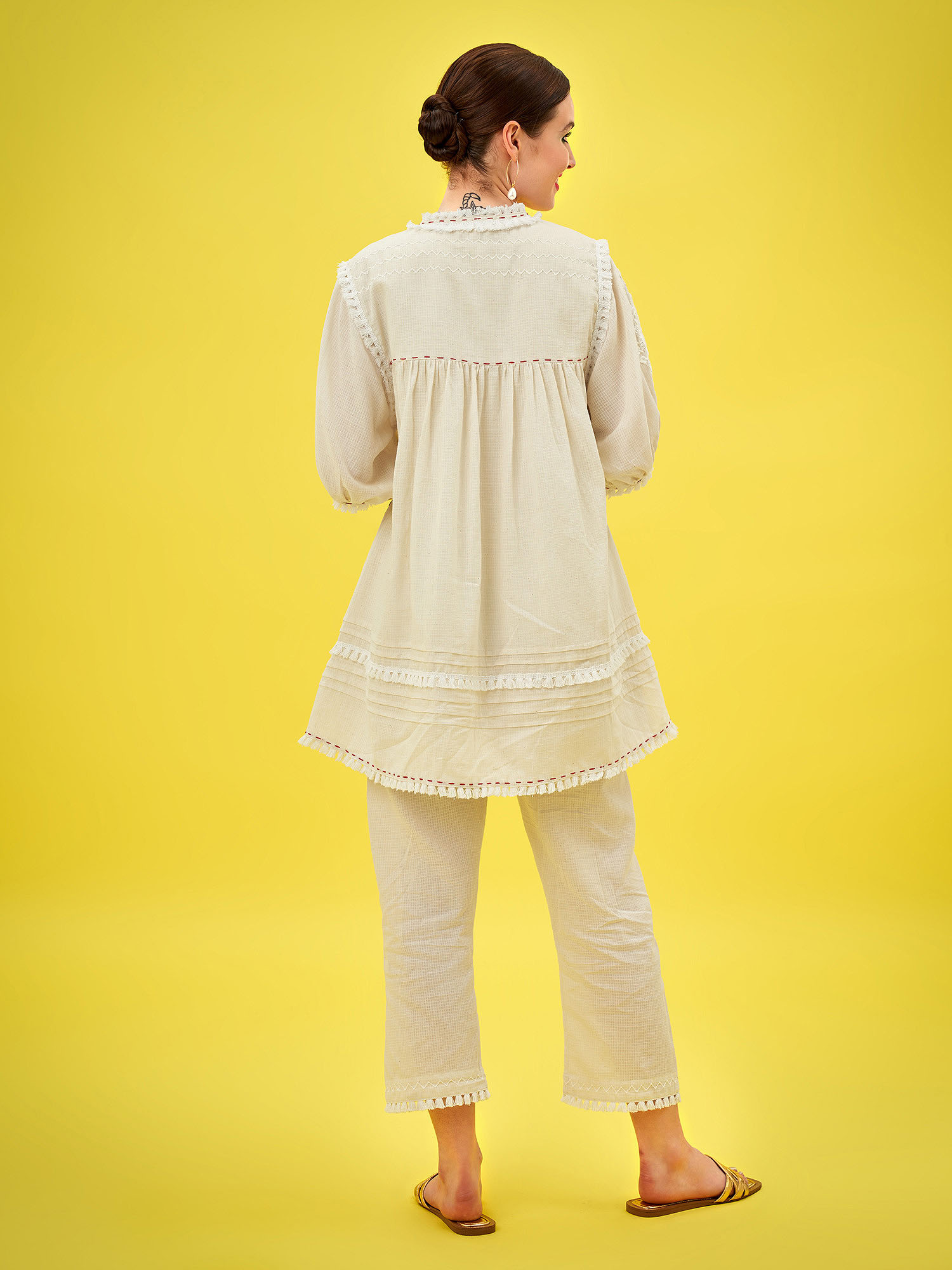 MOOMIN HANDLOOM DORIA COTTON PANTS