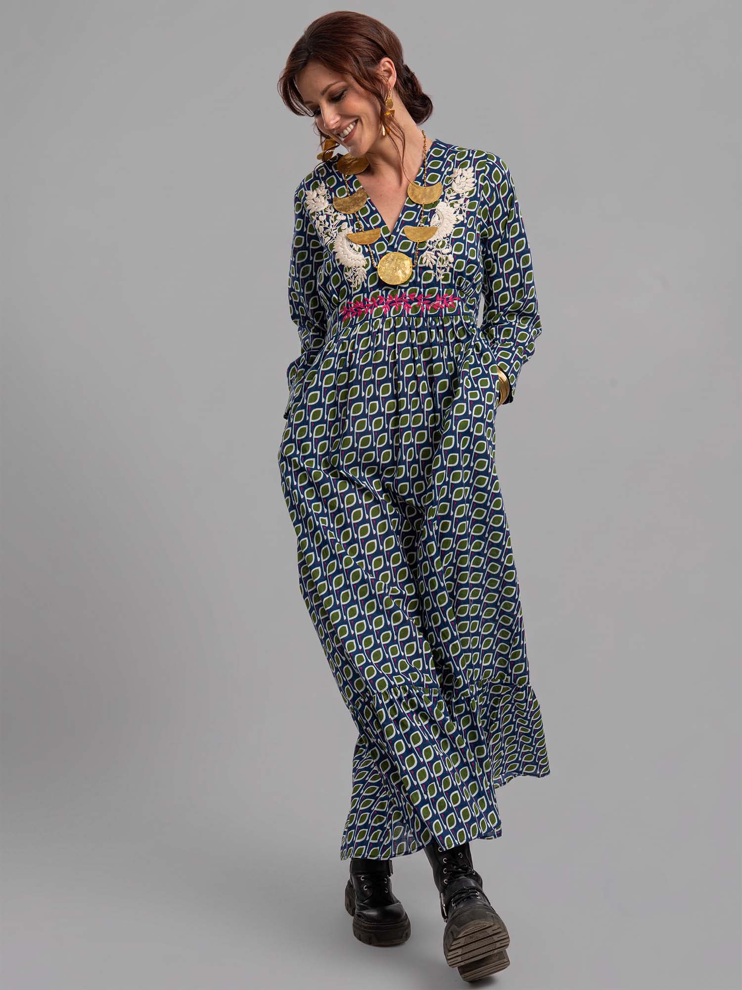 Malouka Cotton Maxi Dress