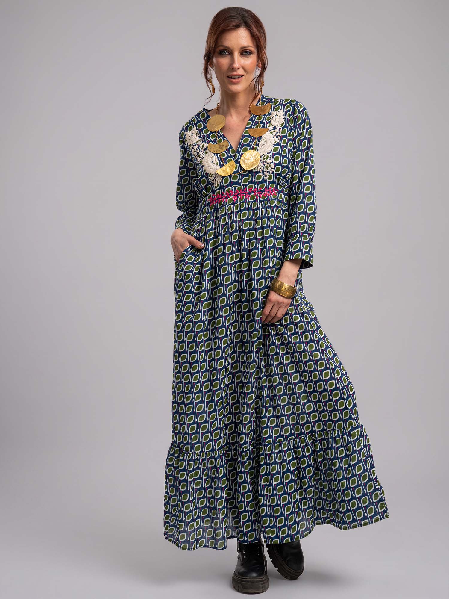 Malouka Cotton Maxi Dress