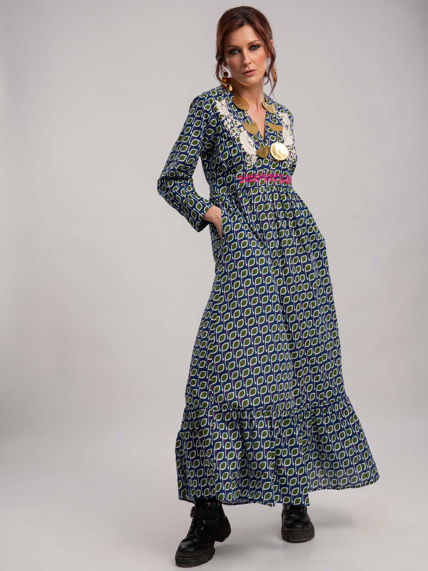 Malouka Cotton Maxi Dress