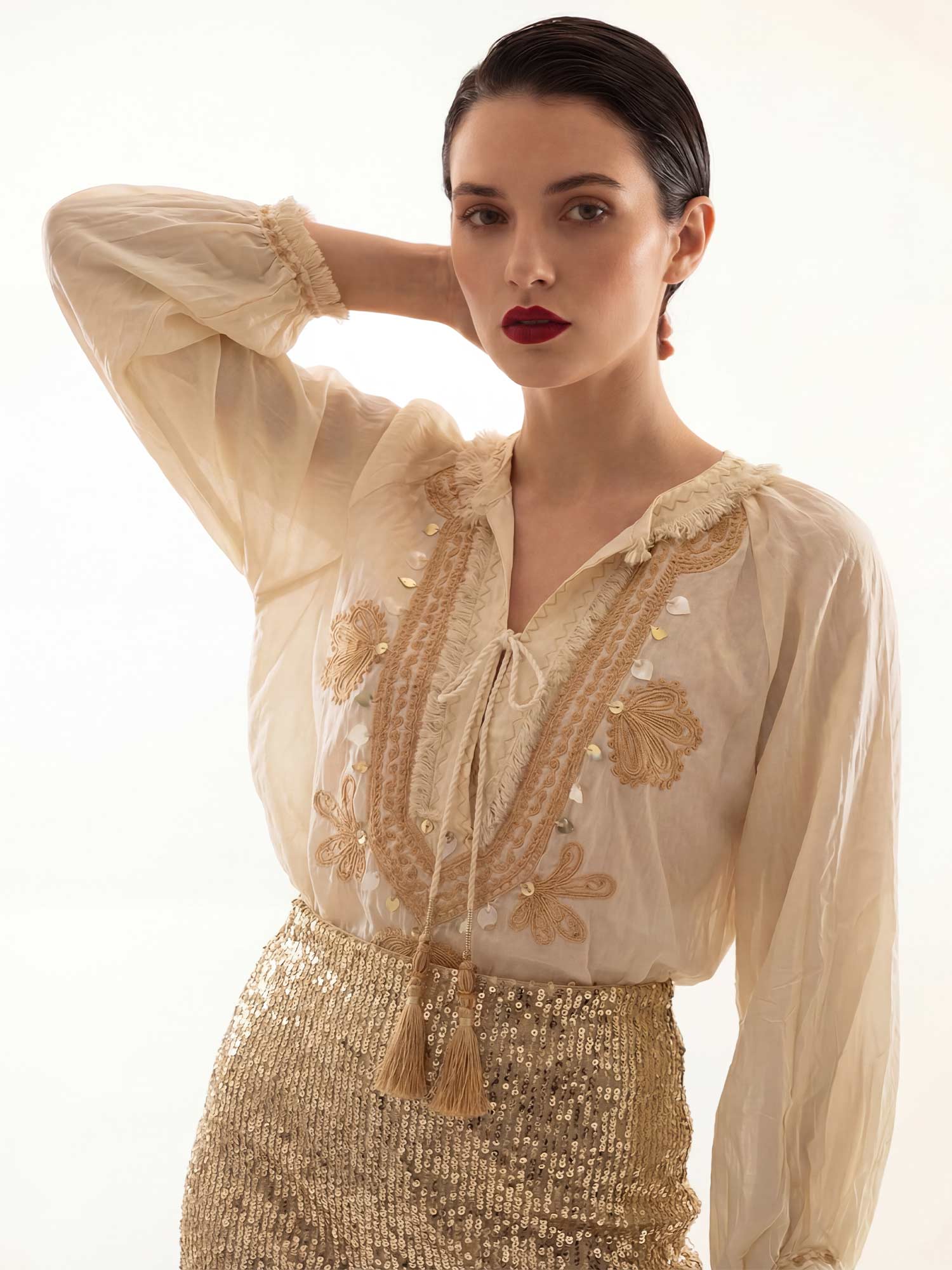 Minerva Silk Top