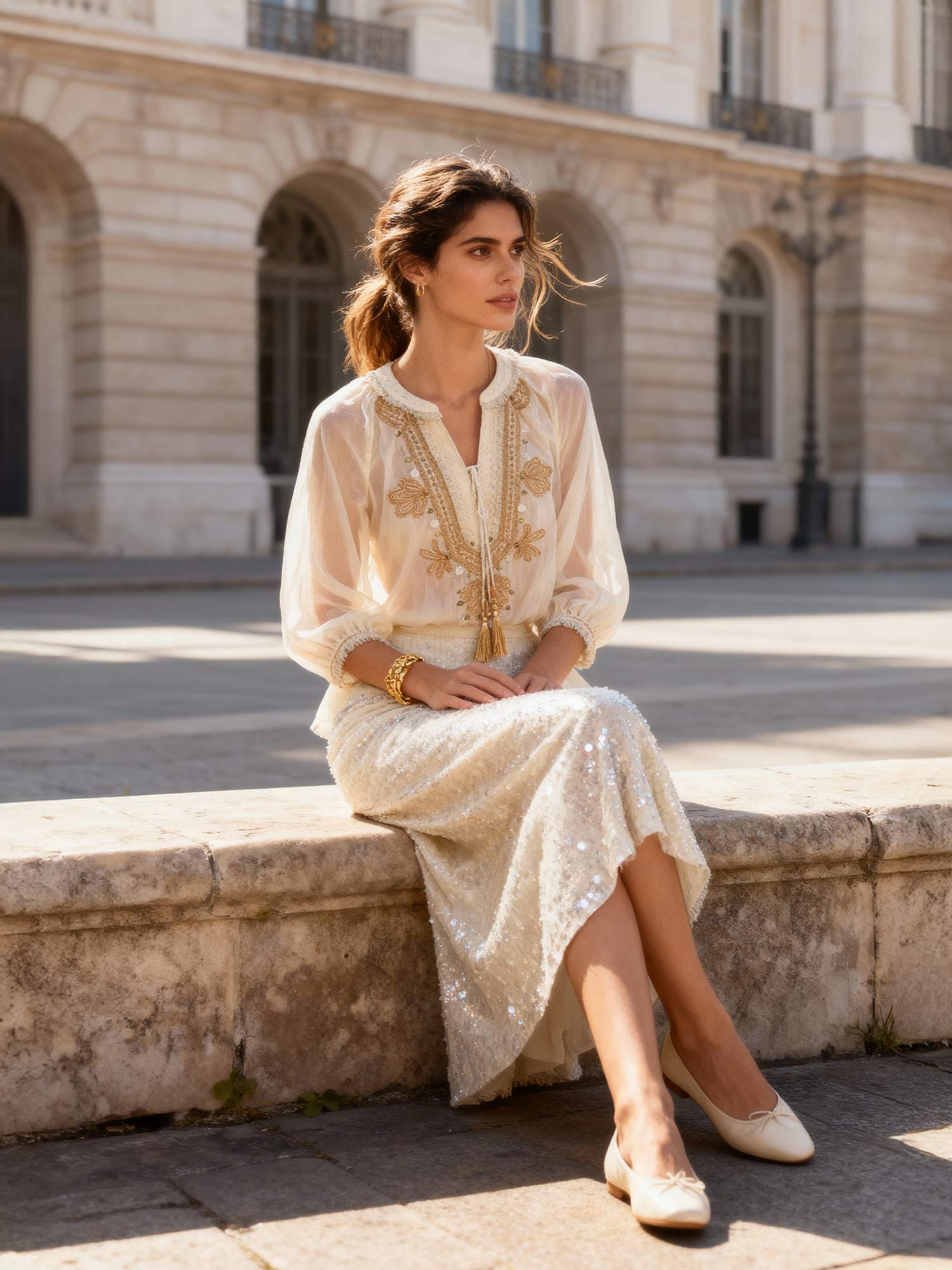 Minerva Silk Top