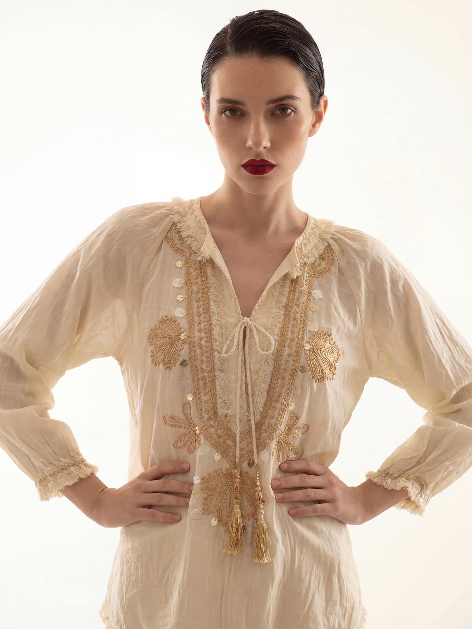 Minerva Silk Top