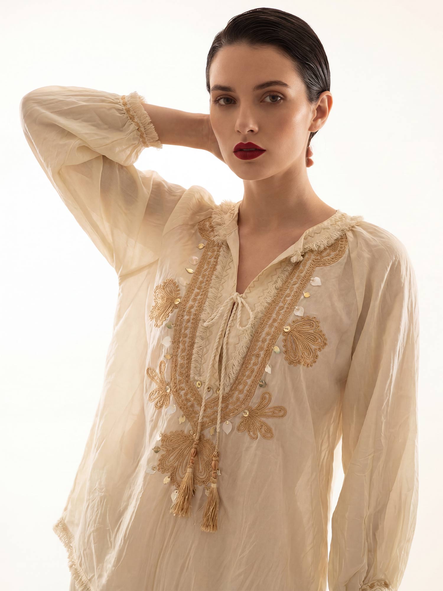 Minerva Silk Top