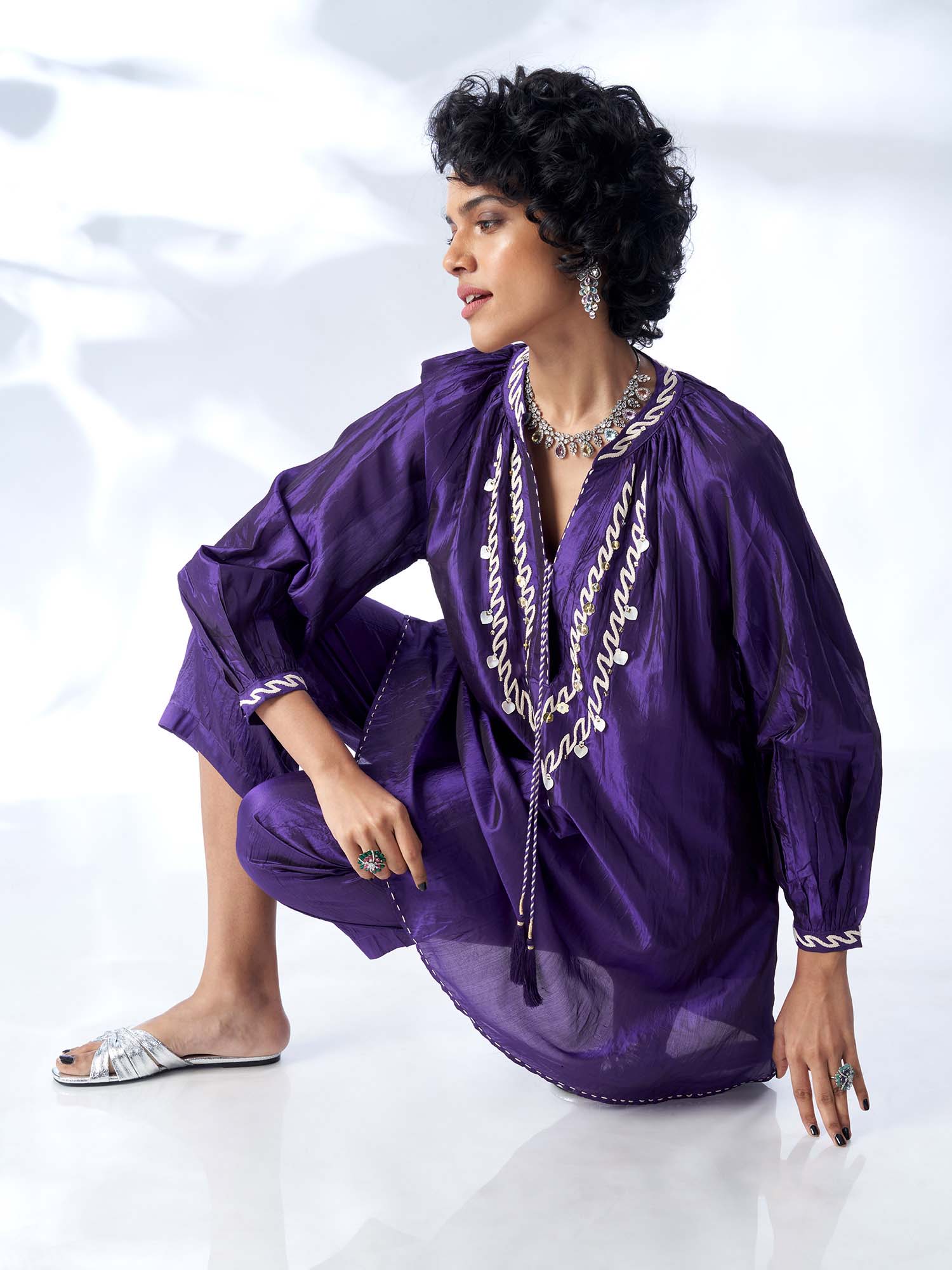Nurkemal Silk Twinset