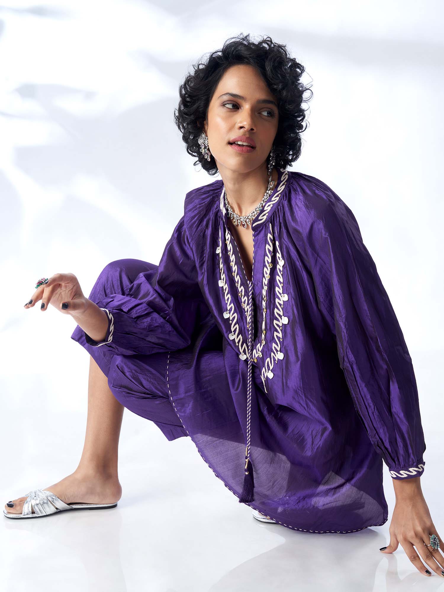 Nurkemal Silk Twinset