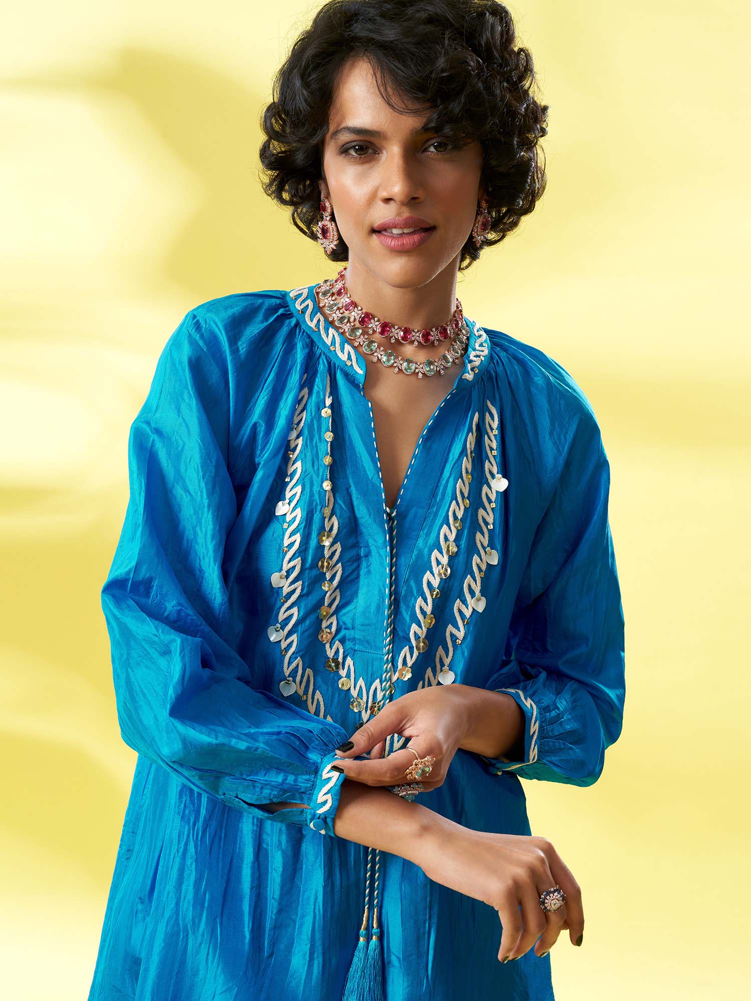 Nurkemal Silk Twinset