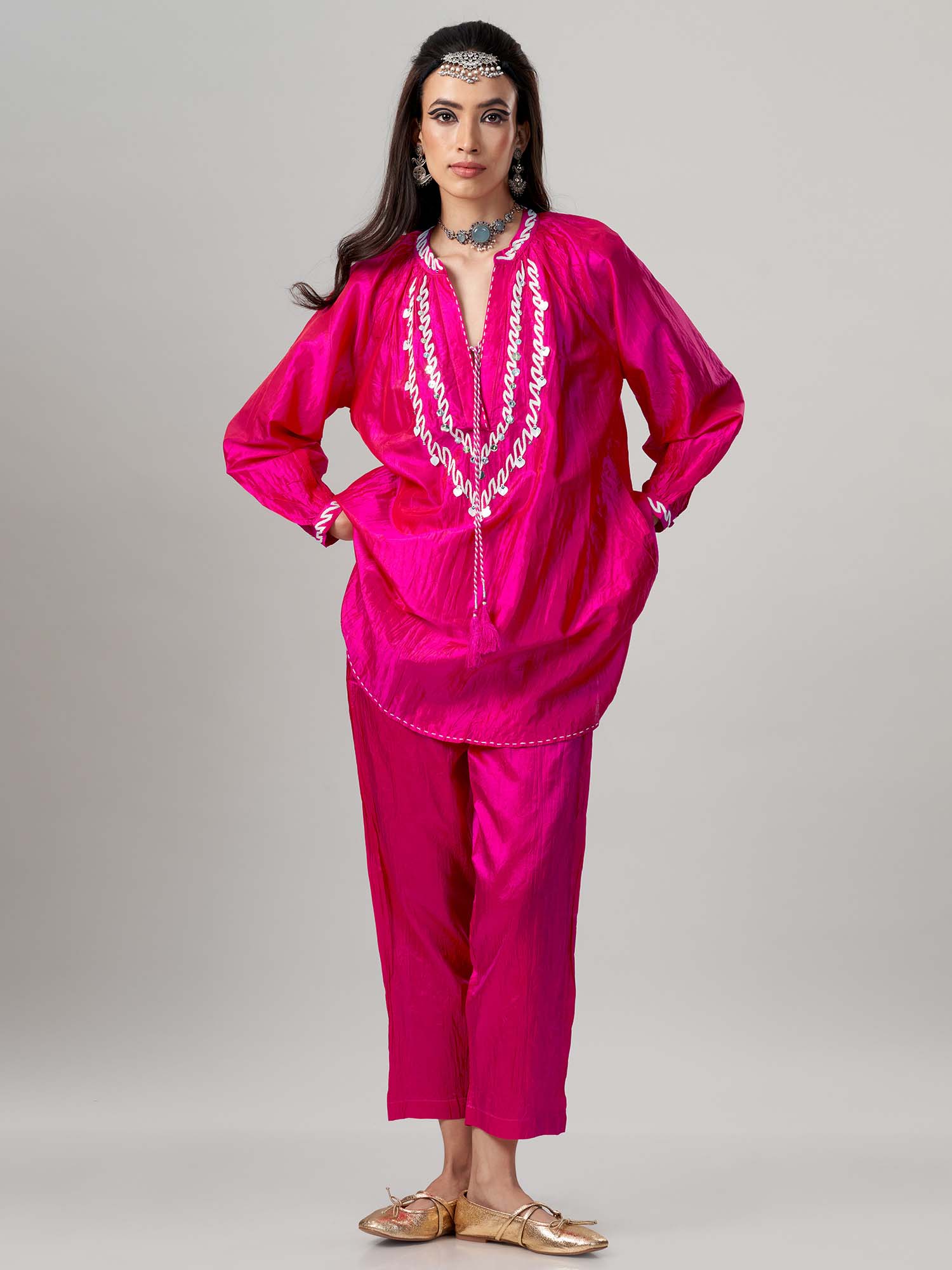Nurkemal Silk Twinset