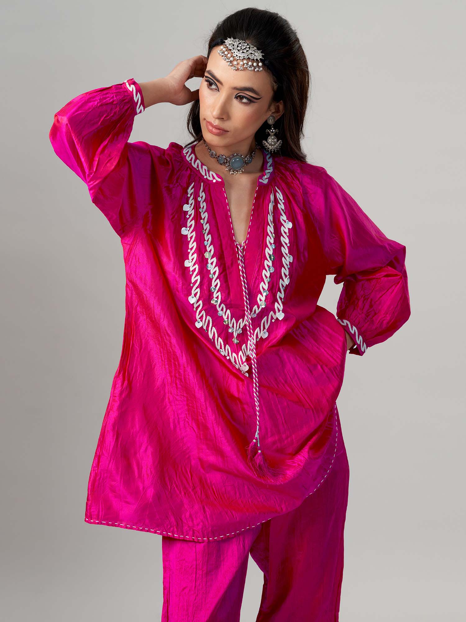 Nurkemal Silk Twinset