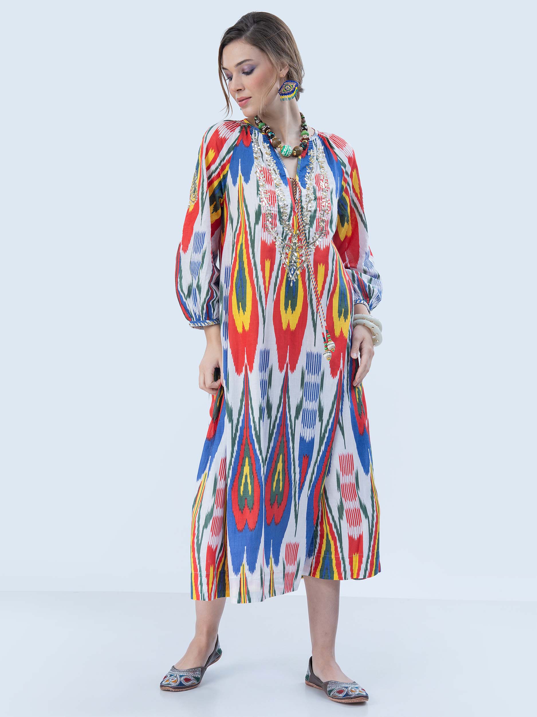 Nursalam Cotton Ikat Dress