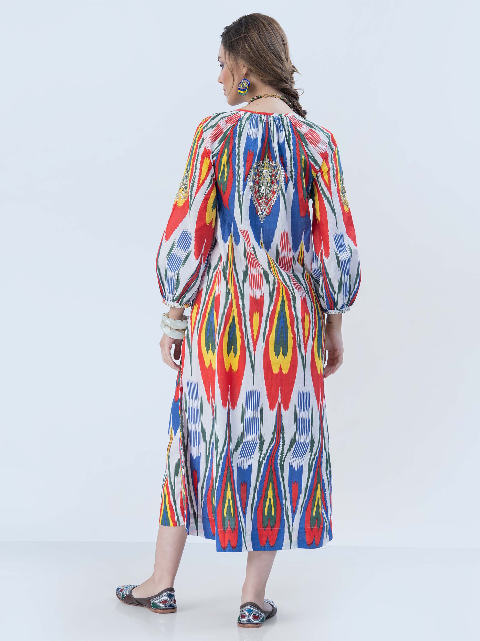 Nursalam Cotton Ikat Dress